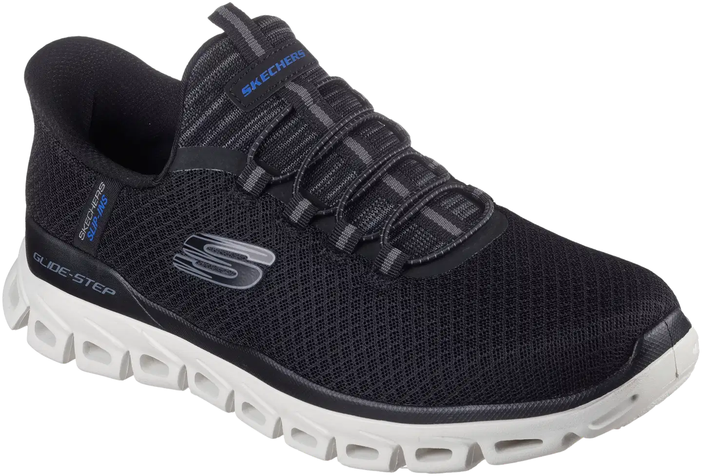 Skechers miesten vapaa-ajan lenkkari Glide-Step Noxus Black - Black - 1