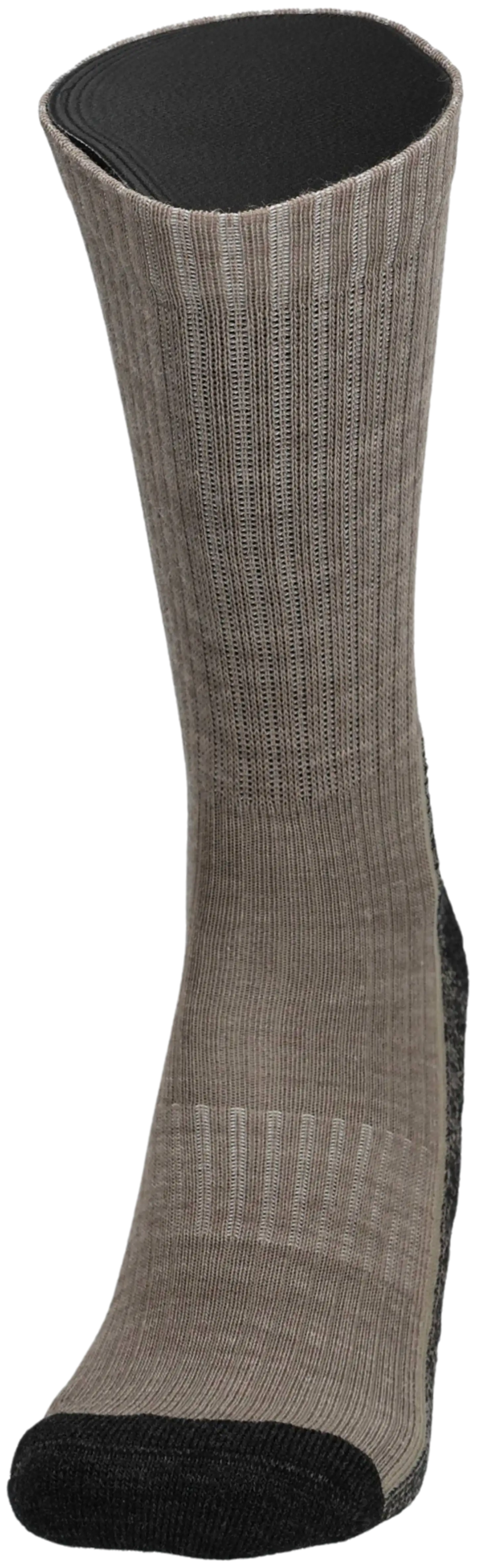 Luode12 unisex vaellussukat merinovilla - Hiekka - 4