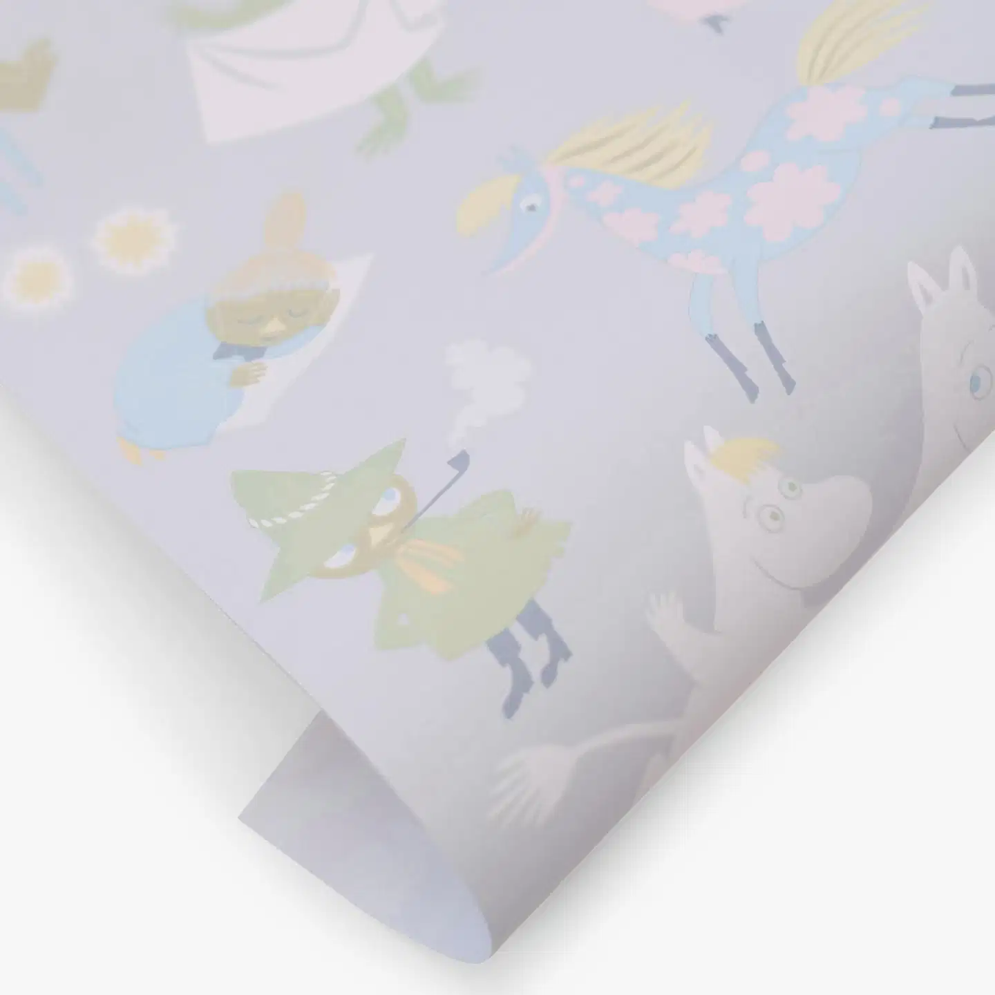 Sandudd Signature kuitutapetti Aarre 5460-1 10,05 x 0,53m, klassiset muumihahmot vaaleanharmaalla pohjalla - 2