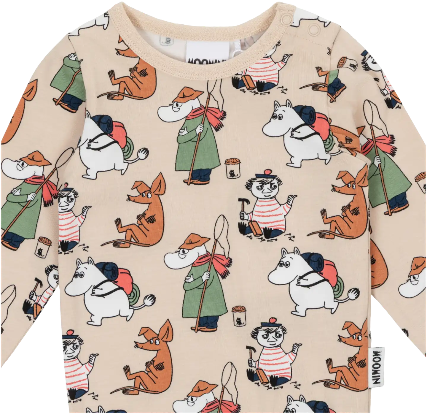 Muumi vauvojen body Puuhapäivä 591143 - BEIGE - 2