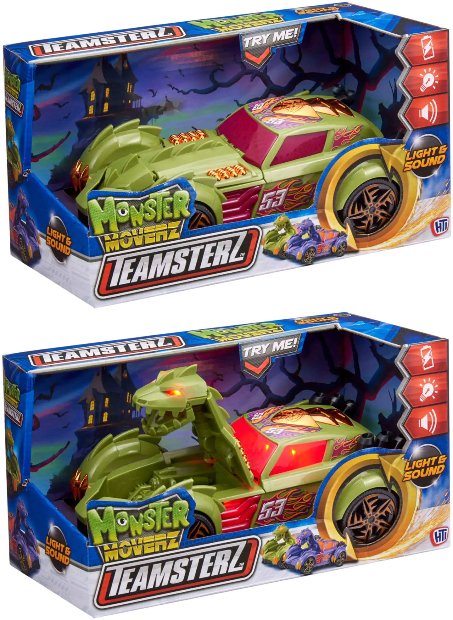 Teamsterz lelu Monster Moverz muuntuva auto valoilla ja äänillä - 2