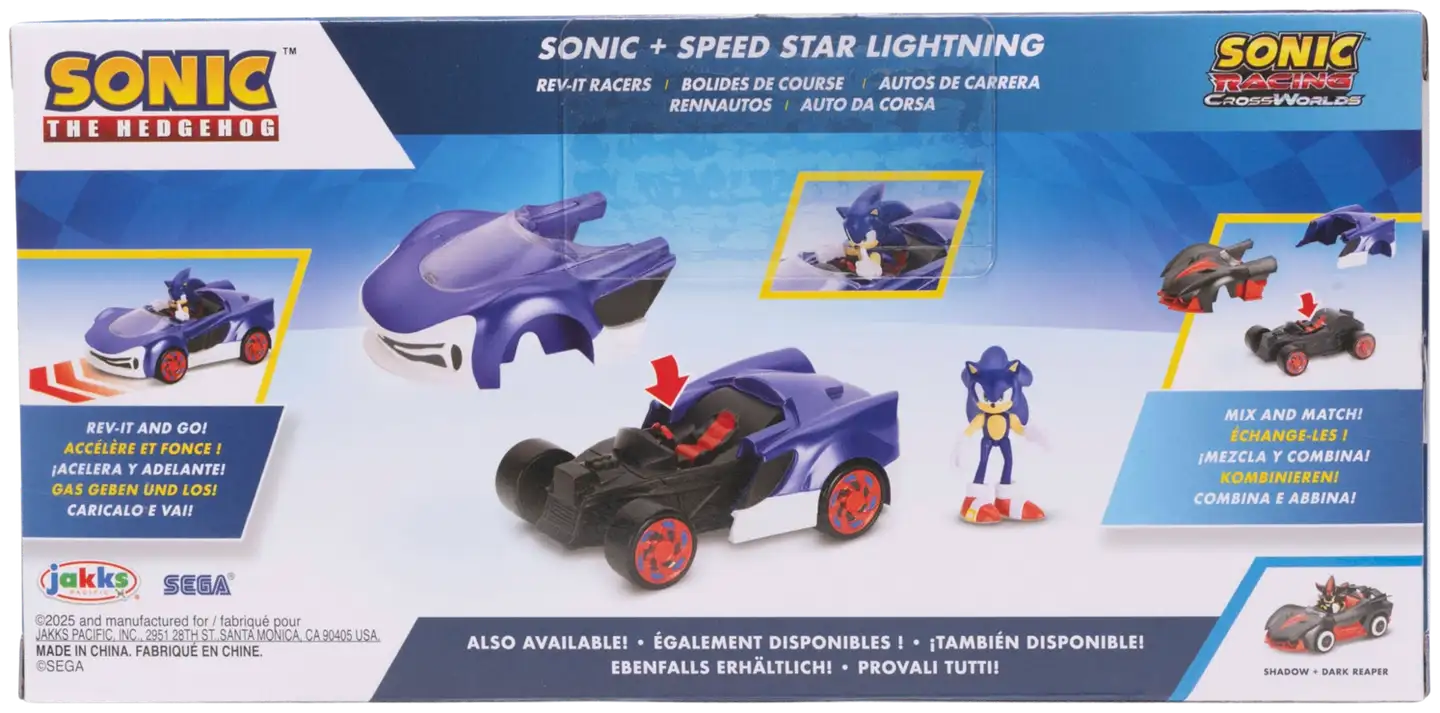 Sonic figuurisetti rev-up racer - 12