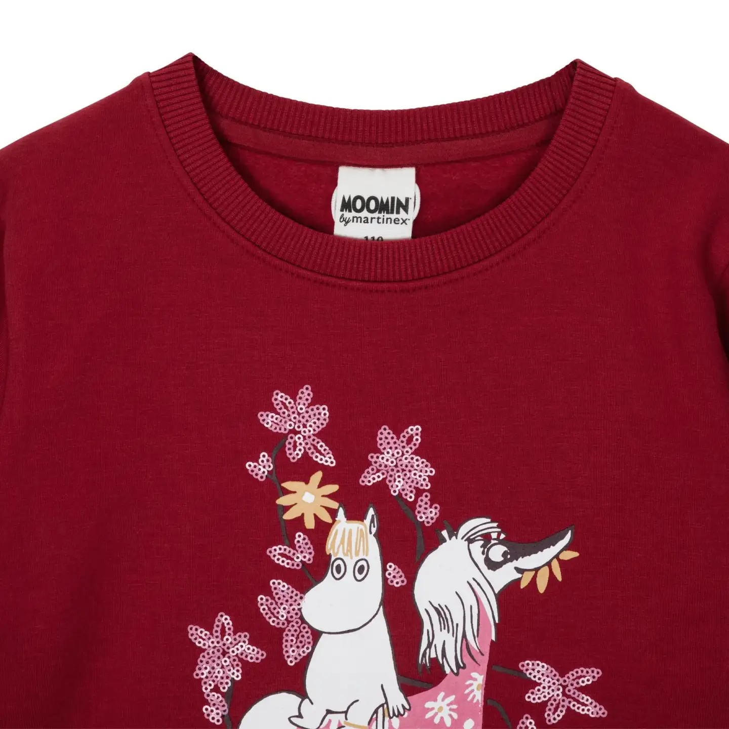 Martinex Muumi lasten collegepaita Niiskuneiti 588748 - burgundi - 2