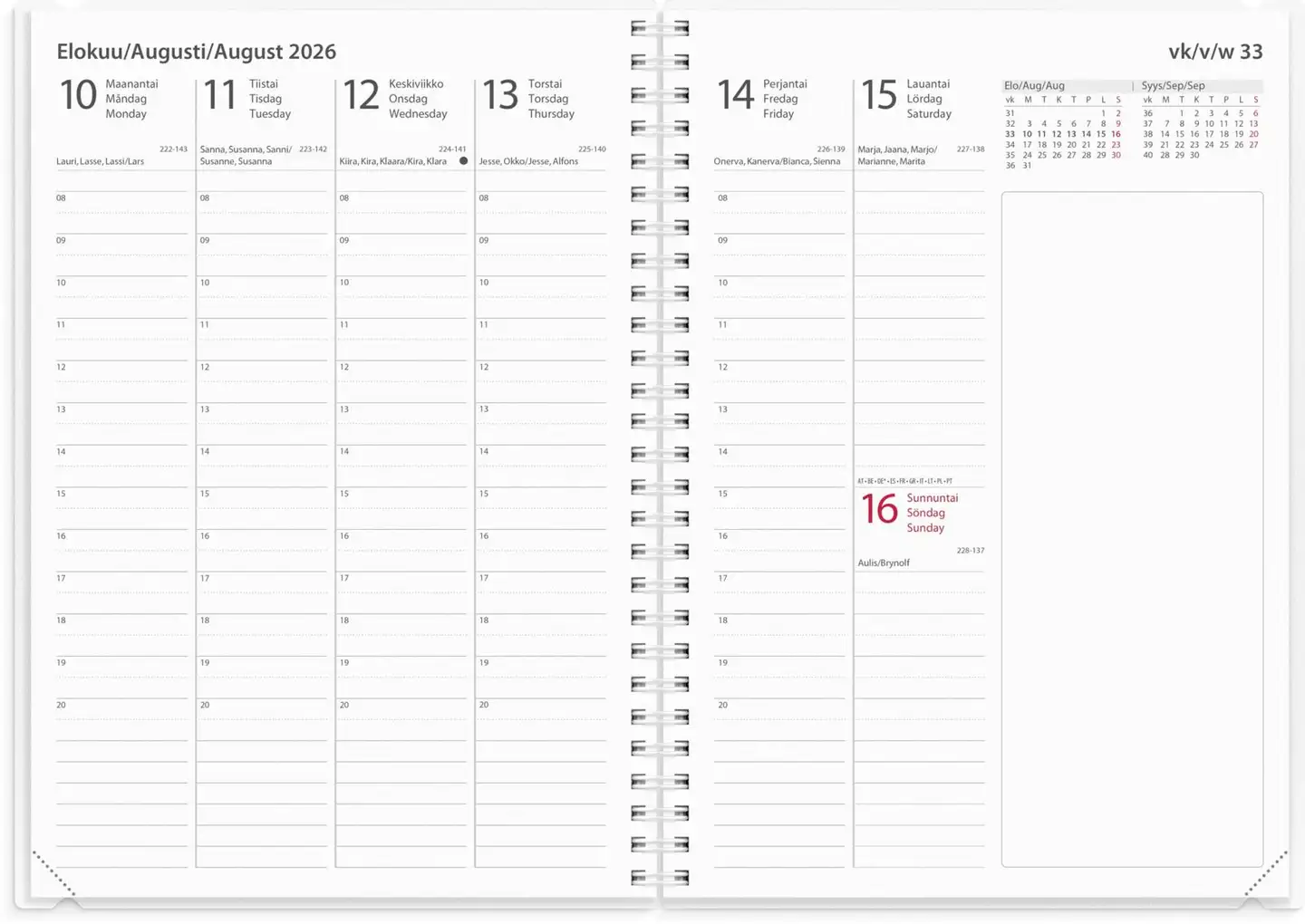 Burde Kalenteri 2026 Business 4 in 1 - 5