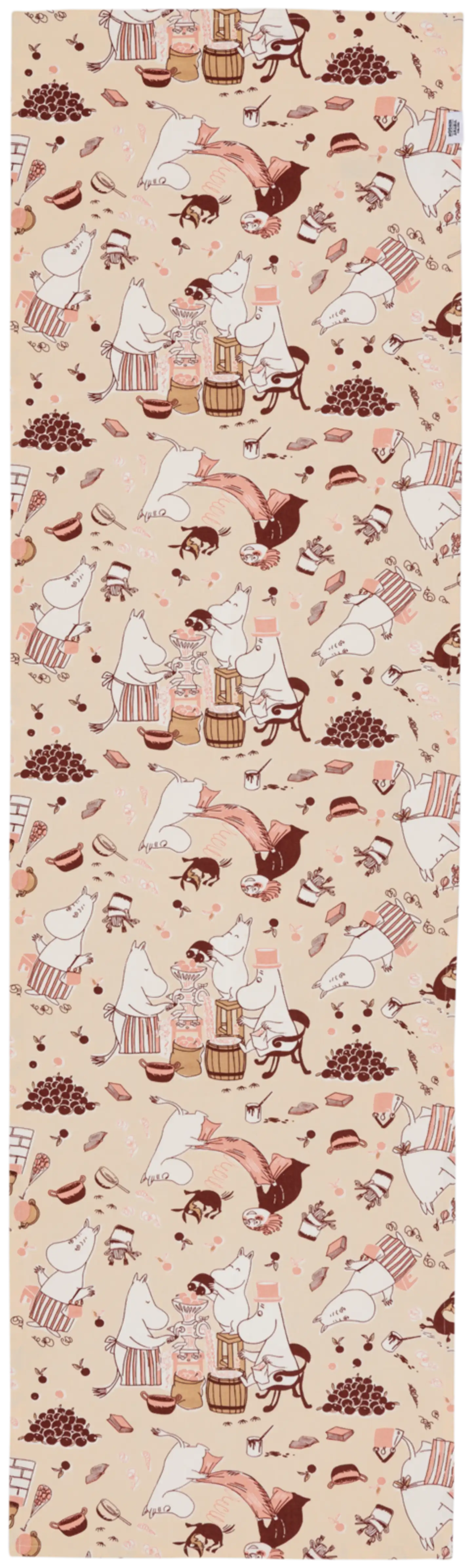 Moomin Arabia Muumi kaitaliina Siivouspuuhissa