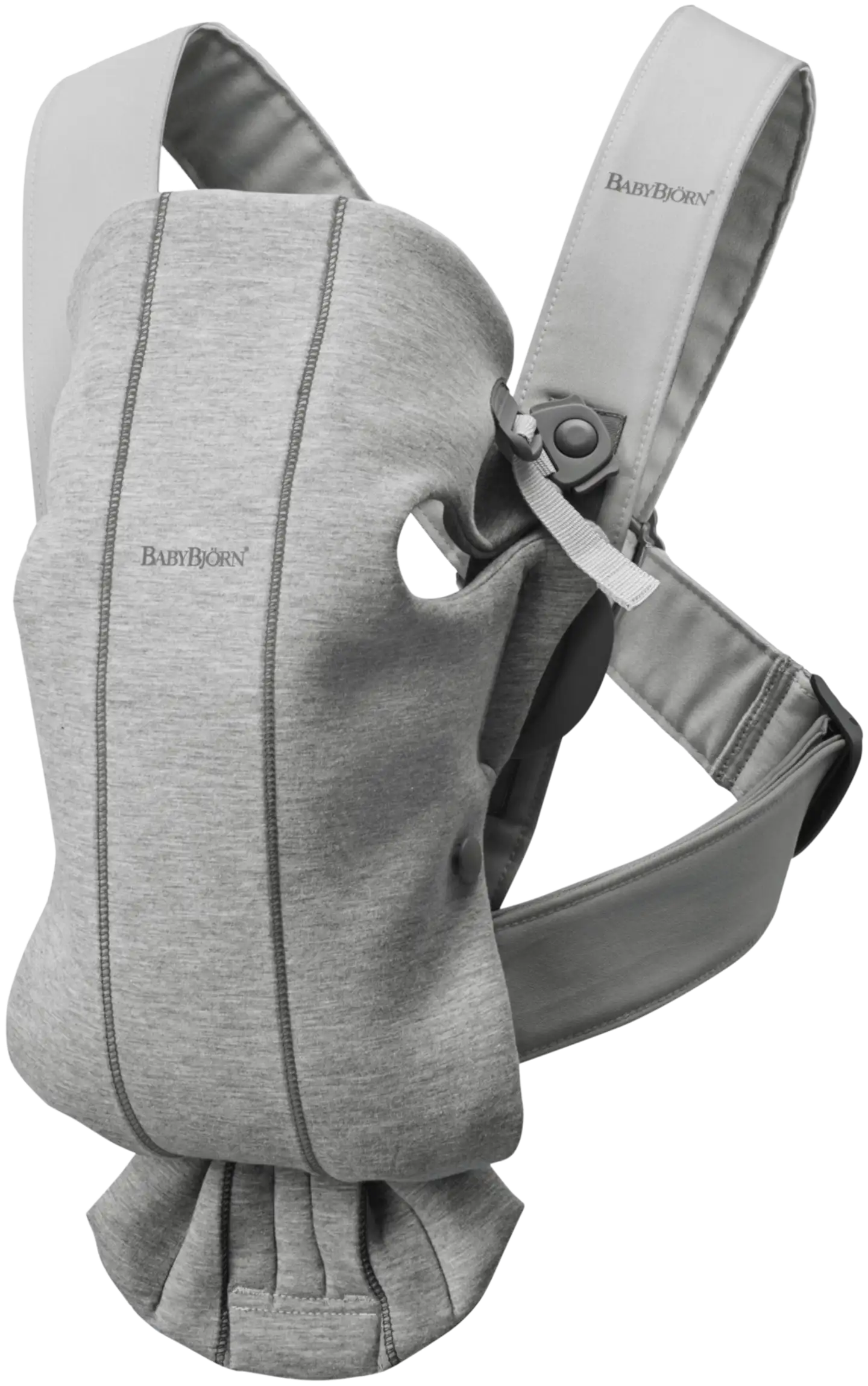 BabyBjörn vauvan kantoreppu mini - 3d jersey, vaaleanharmaa - 1