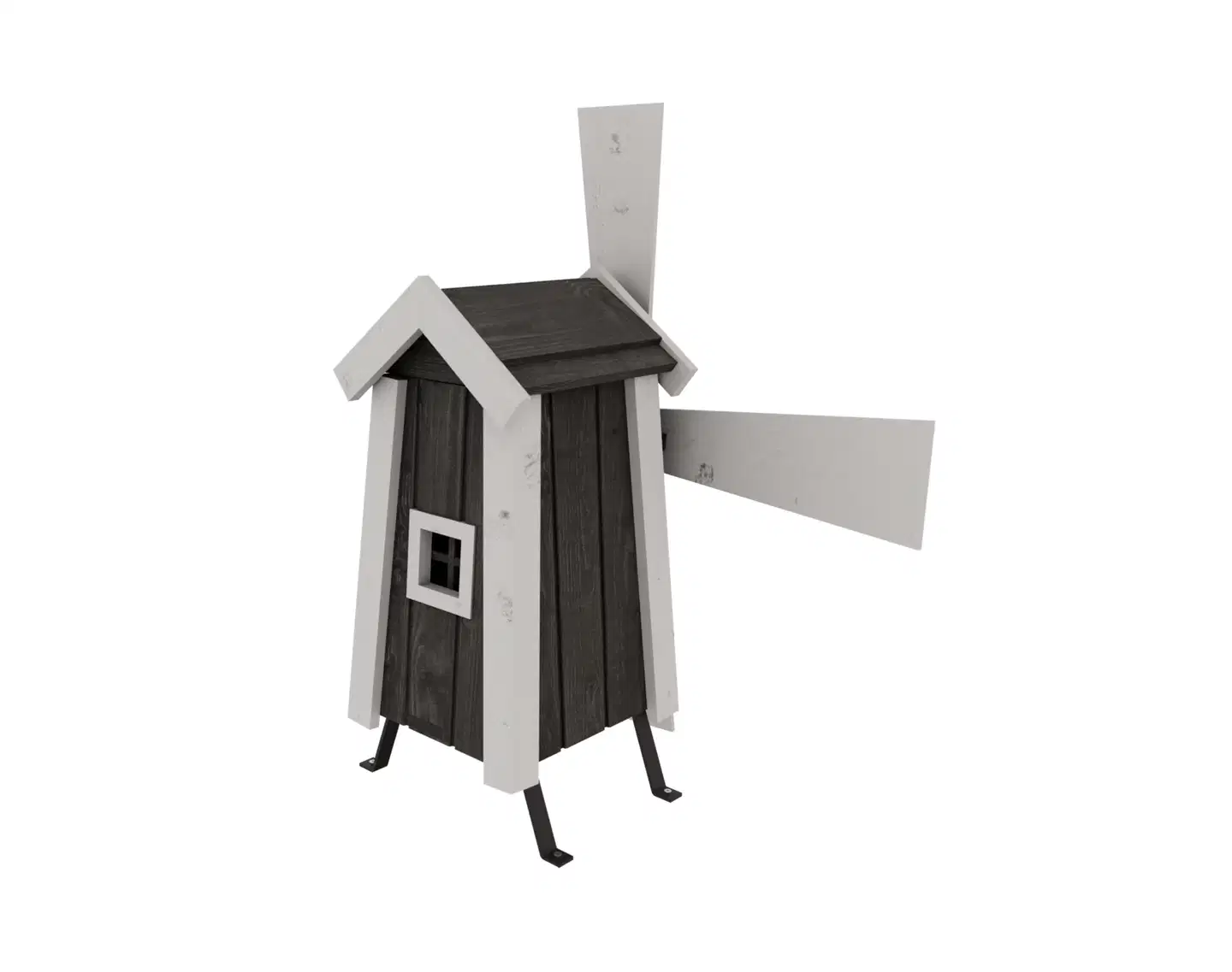 Tuulimylly grafiitin harmaa, 69x30x32cm - 4