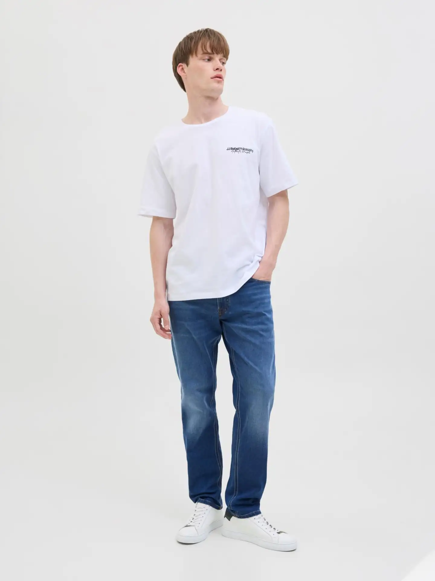 JJ Rebel miesten farkut JREBADAM - Blue denim - 4