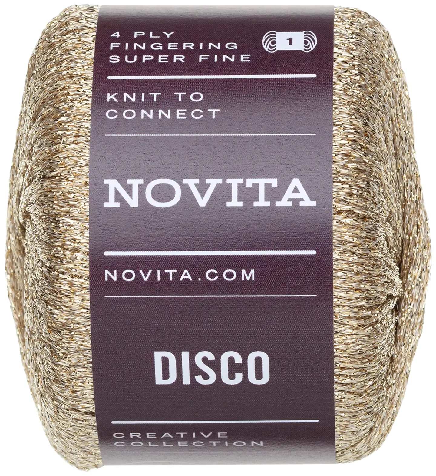 Novita lanka Disco 25 g kulta 239 - 1