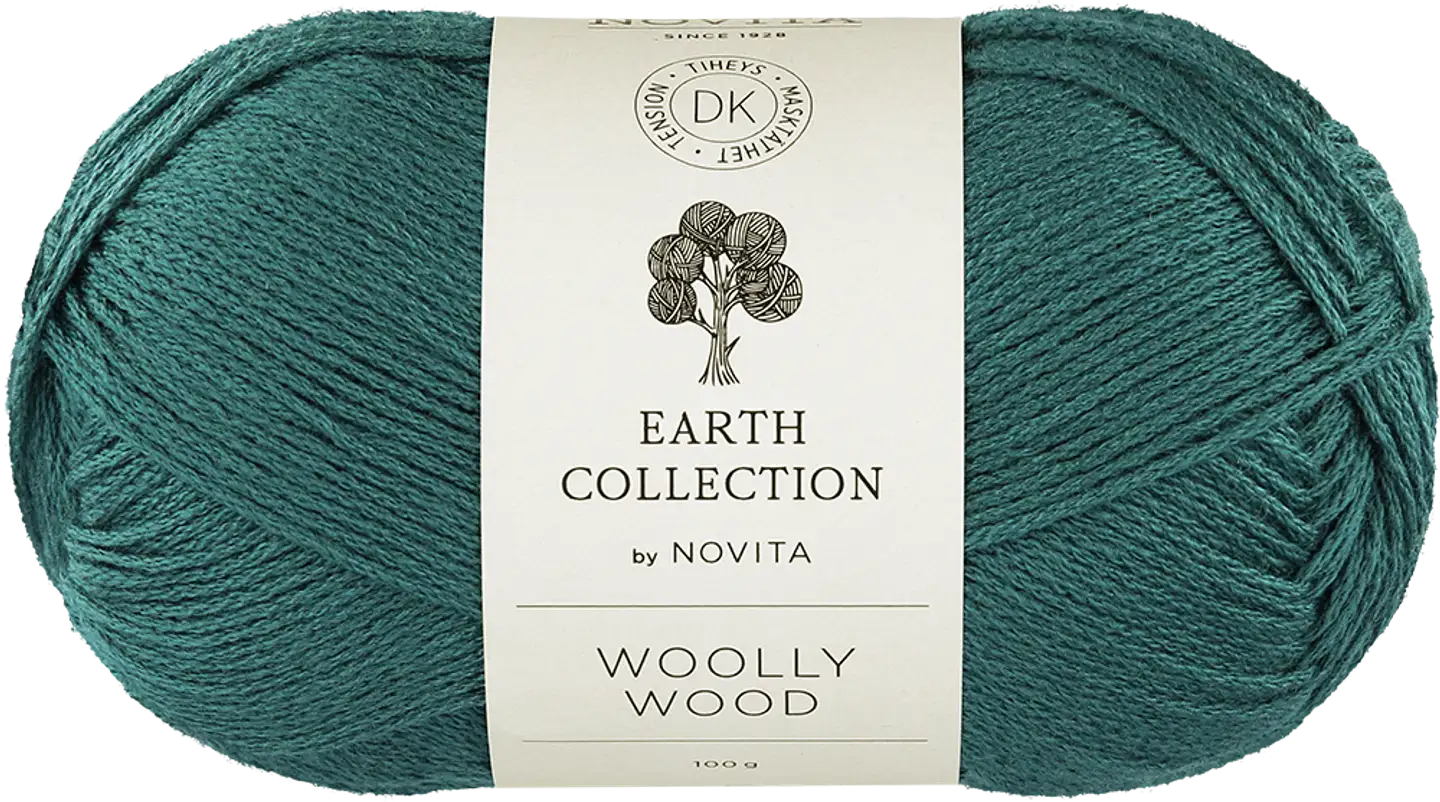 Novita lanka Woolly Wood 100 g malakiitti 356 - 1