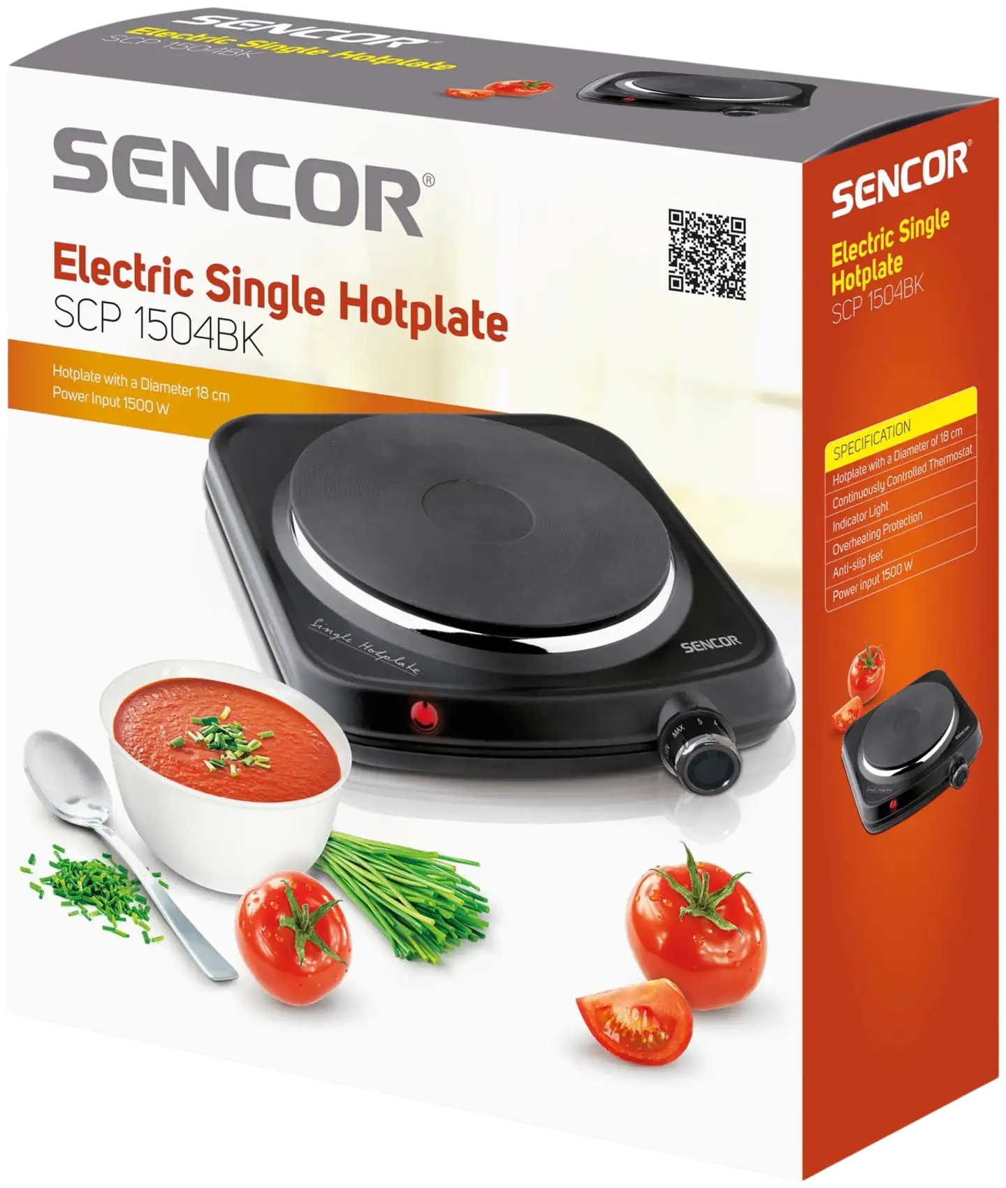 Sencor keittolevy SCP 1504BK-EUE4 musta - 6