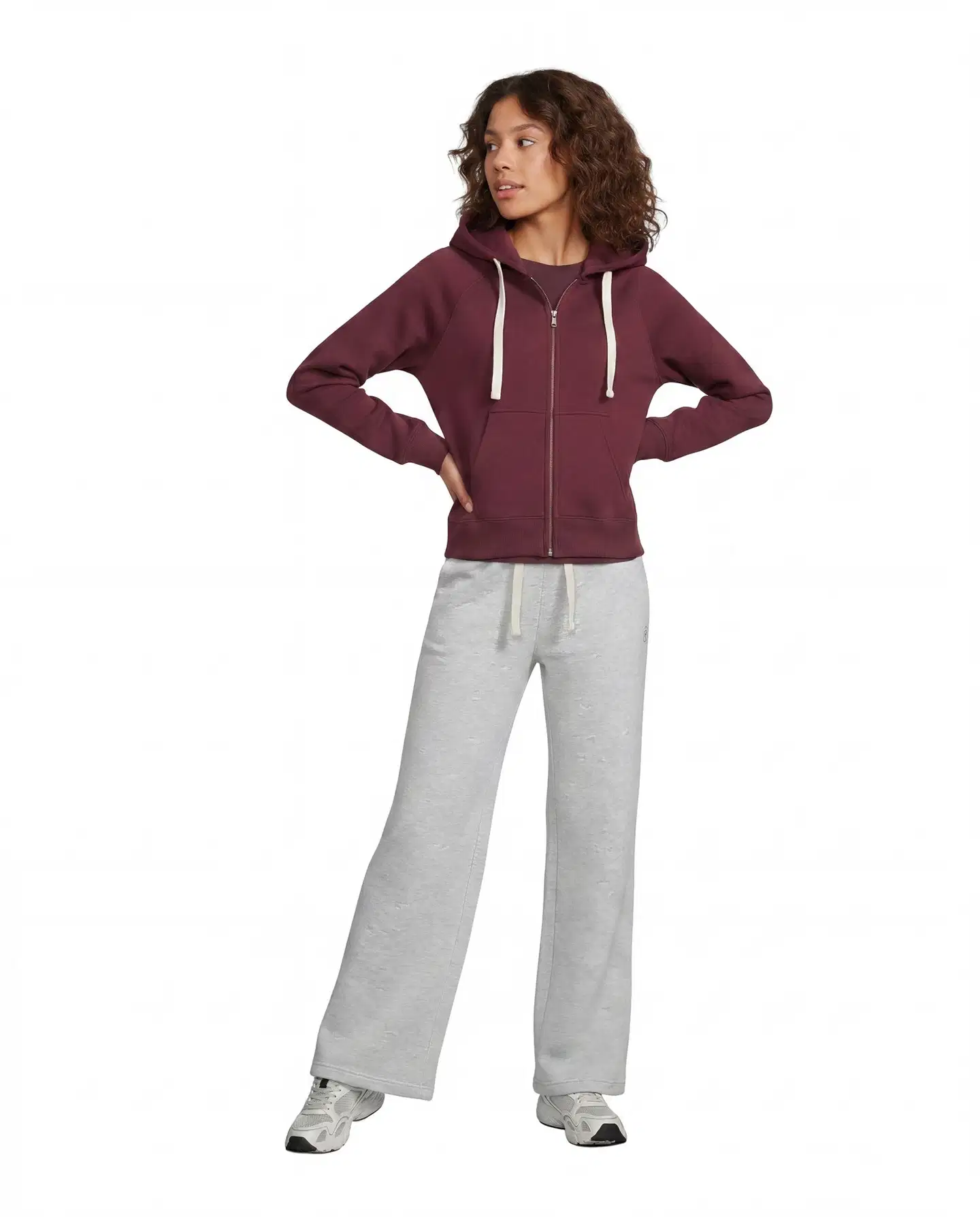 WKLY. naisten collegehousut 222W282691 - Lt. grey mel. - 4