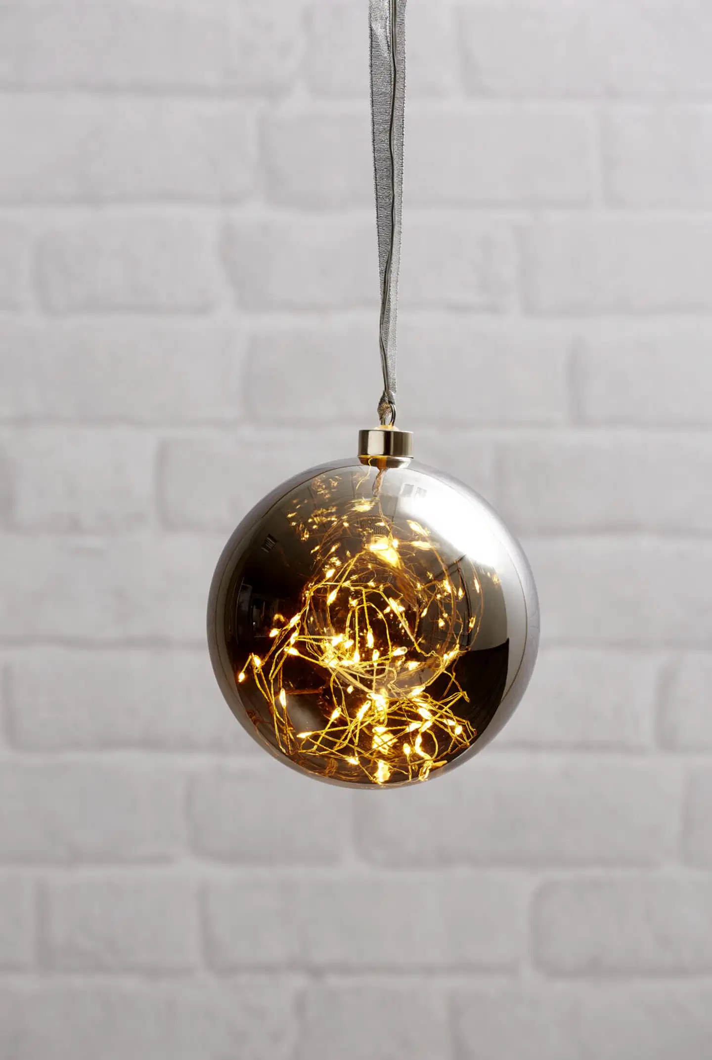 Star Trading Led-lasipallo Glow 15 cm, savulasi/hopea - 4