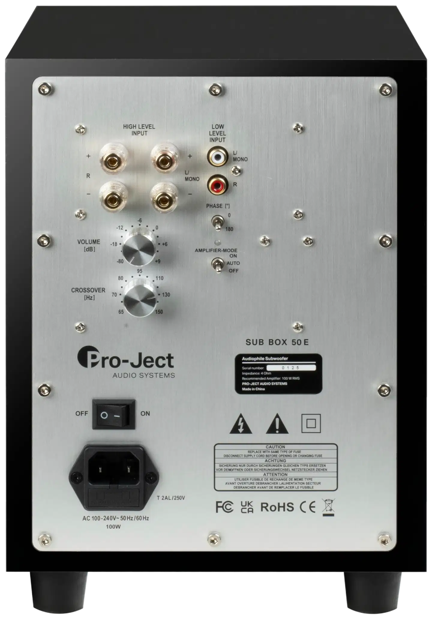 Pro-Ject Subwooferit Sub Box 50 E pianomusta - 3