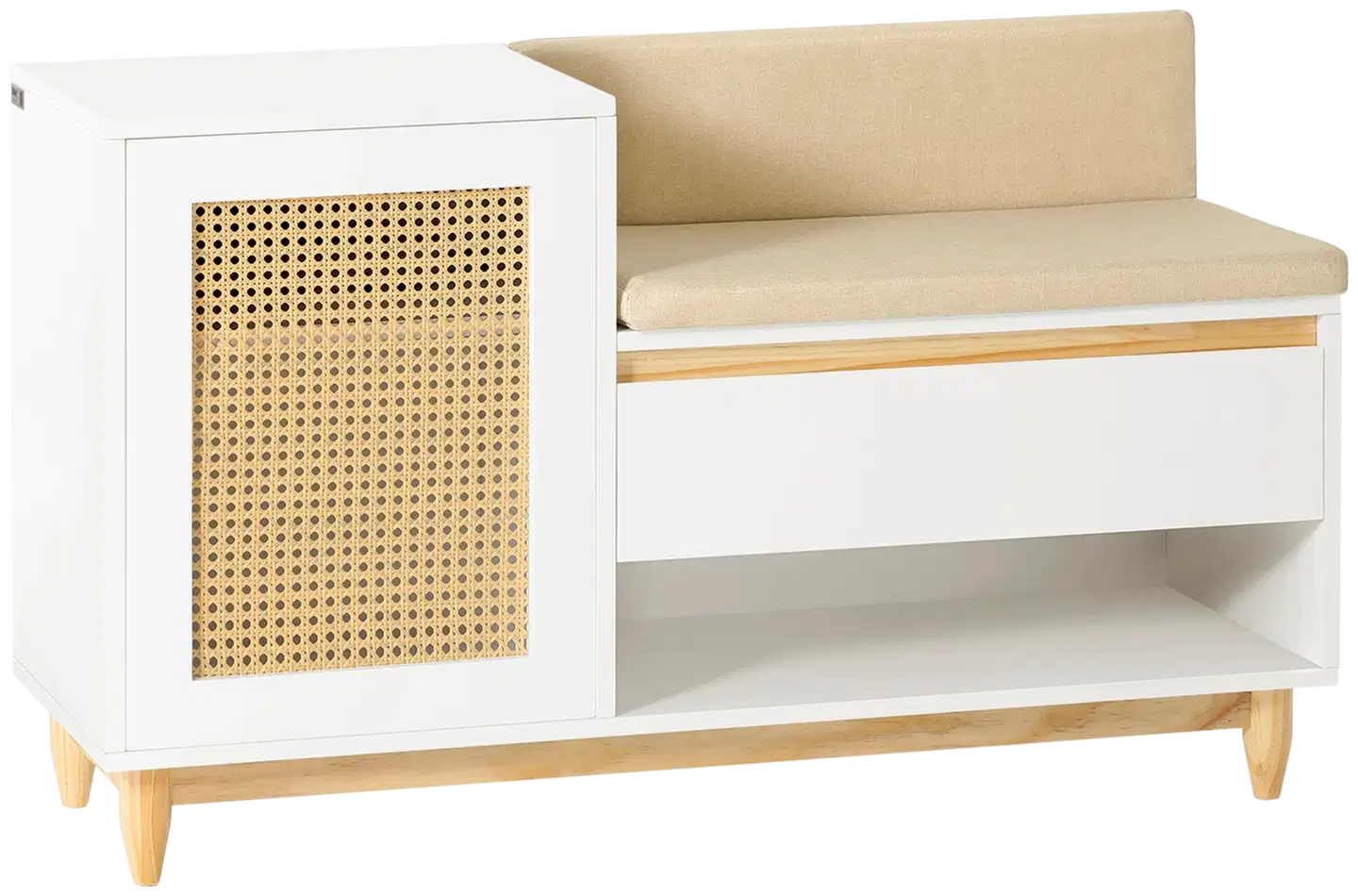 SoBuy kenkäpenkki valkoinen FSR128-W - 1
