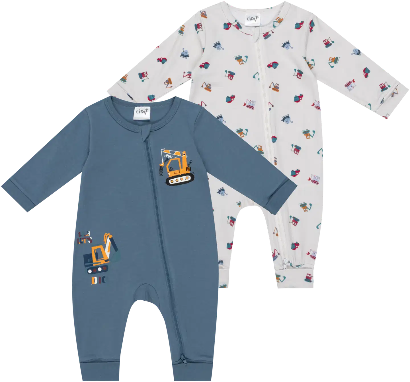 Ciraf vauvojen pyjama Työmaa 250B262918 2-pack - worktime - 1