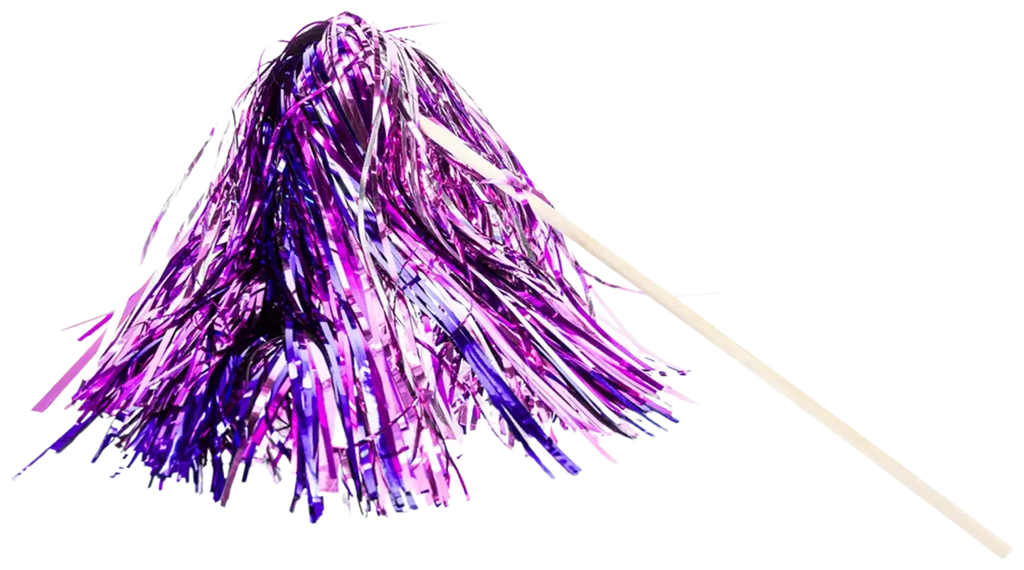 Vappuviuhka, monivärifolio 1 kpl/pkt