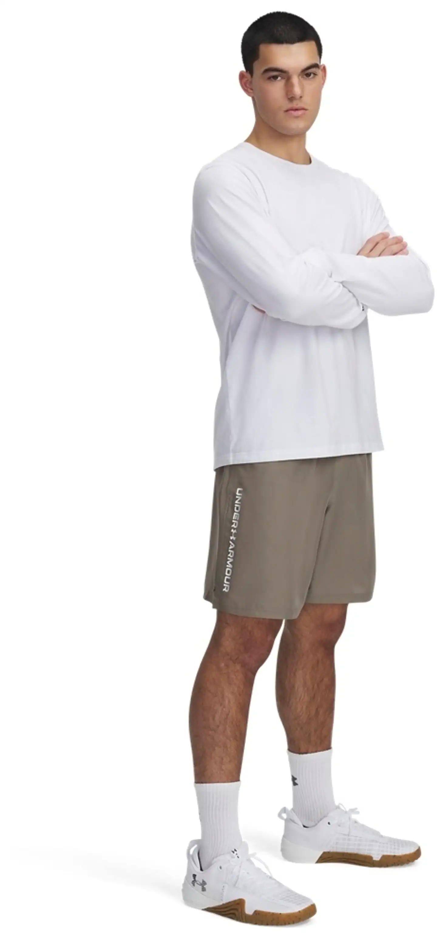 under Armour miesten treenishortsit 1383356 - Taupe Dusk - 1