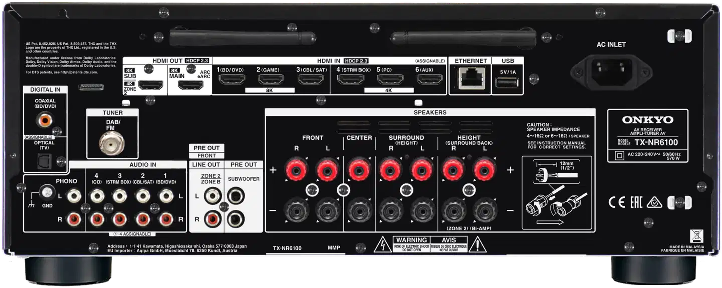 Onkyo AV-viritinvahvistin TX-NR6100 - 3