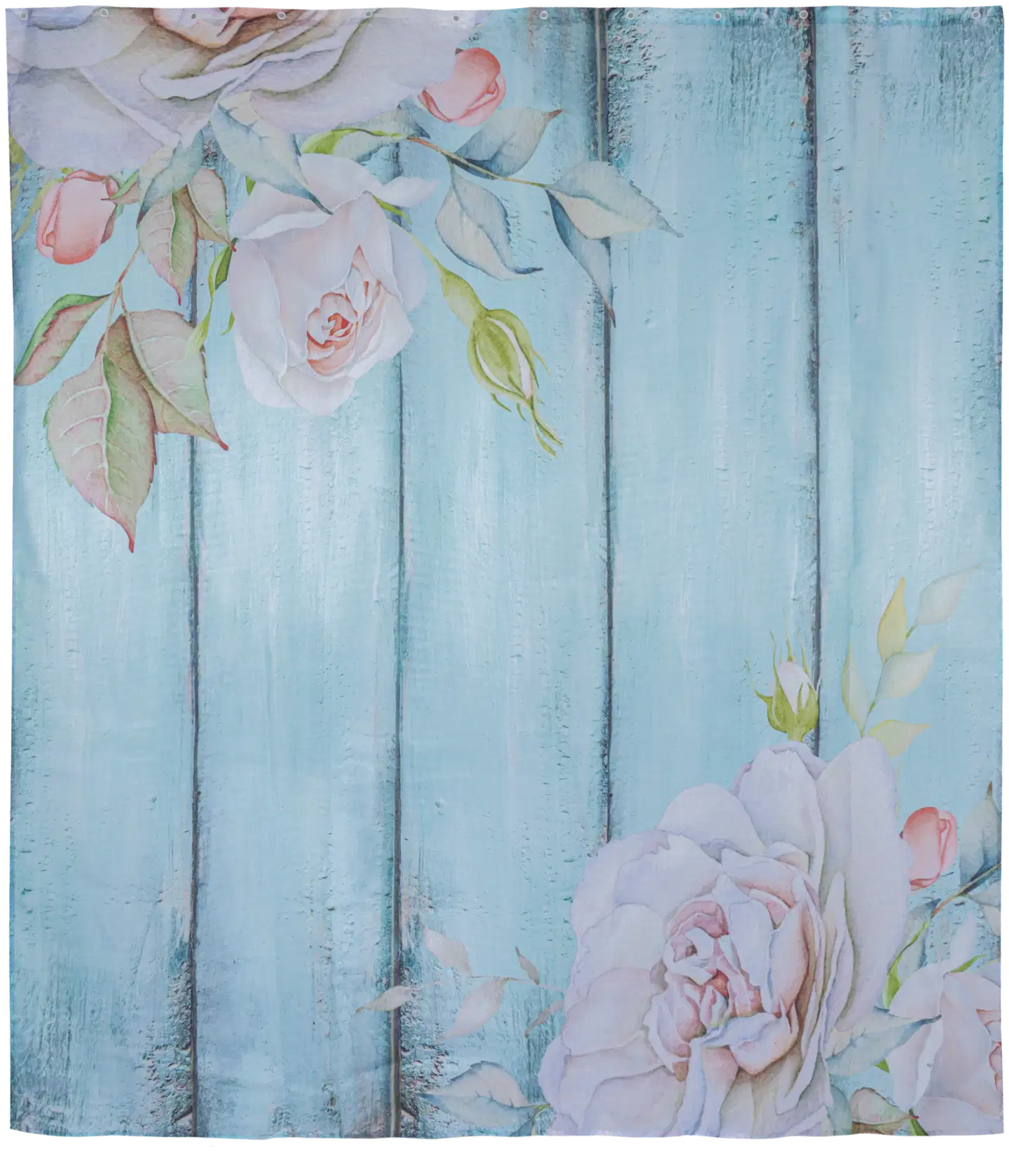 House suihkuverho Vintage 180x200 cm turkoosi - 2