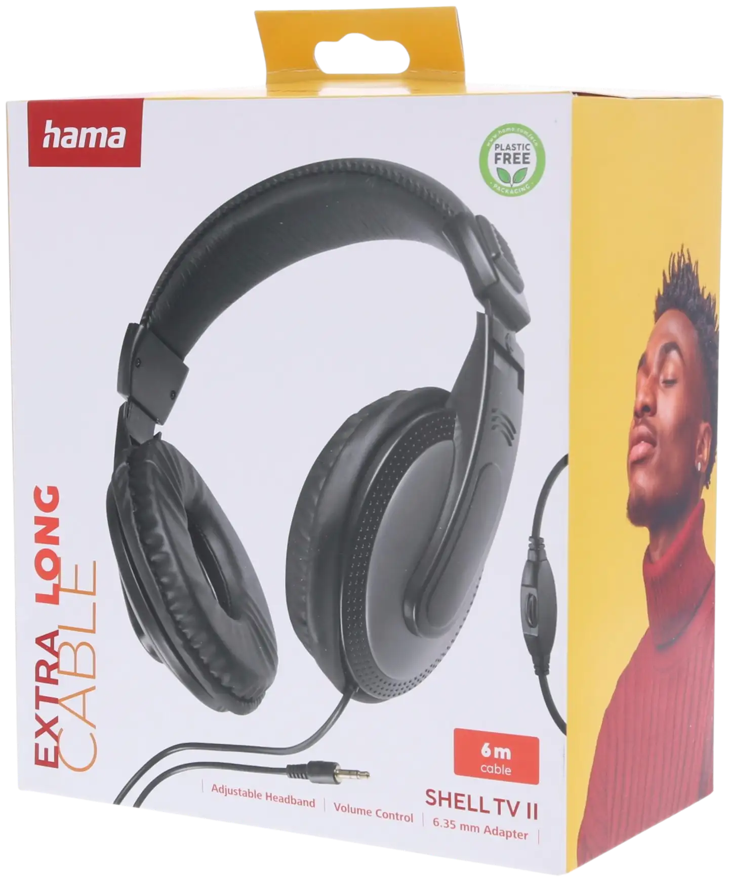 Hama langalliset TV-kuulokkeet ShellTV II musta - 7