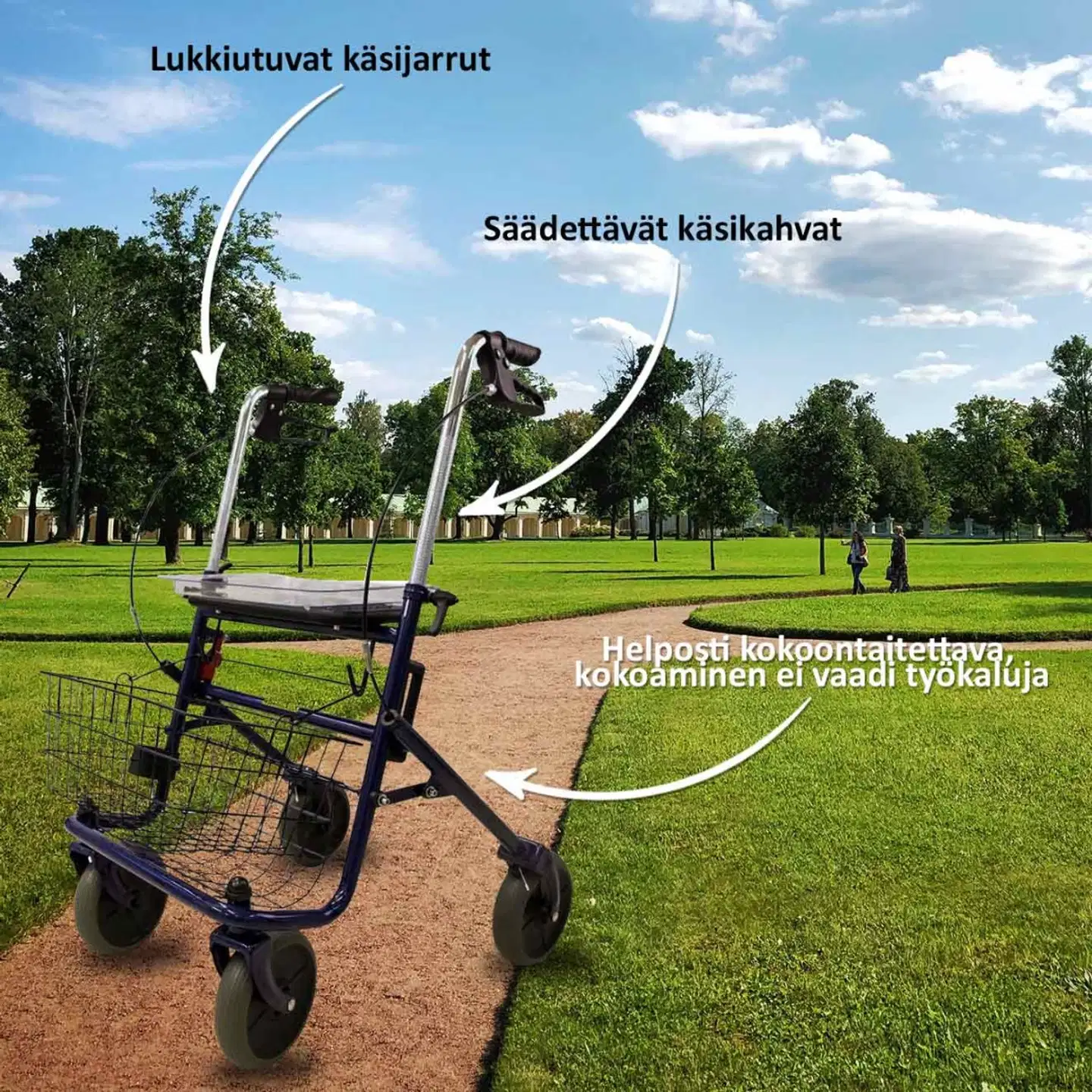 Arvo rollaattori arvo, sisä/ulko - punai - 6