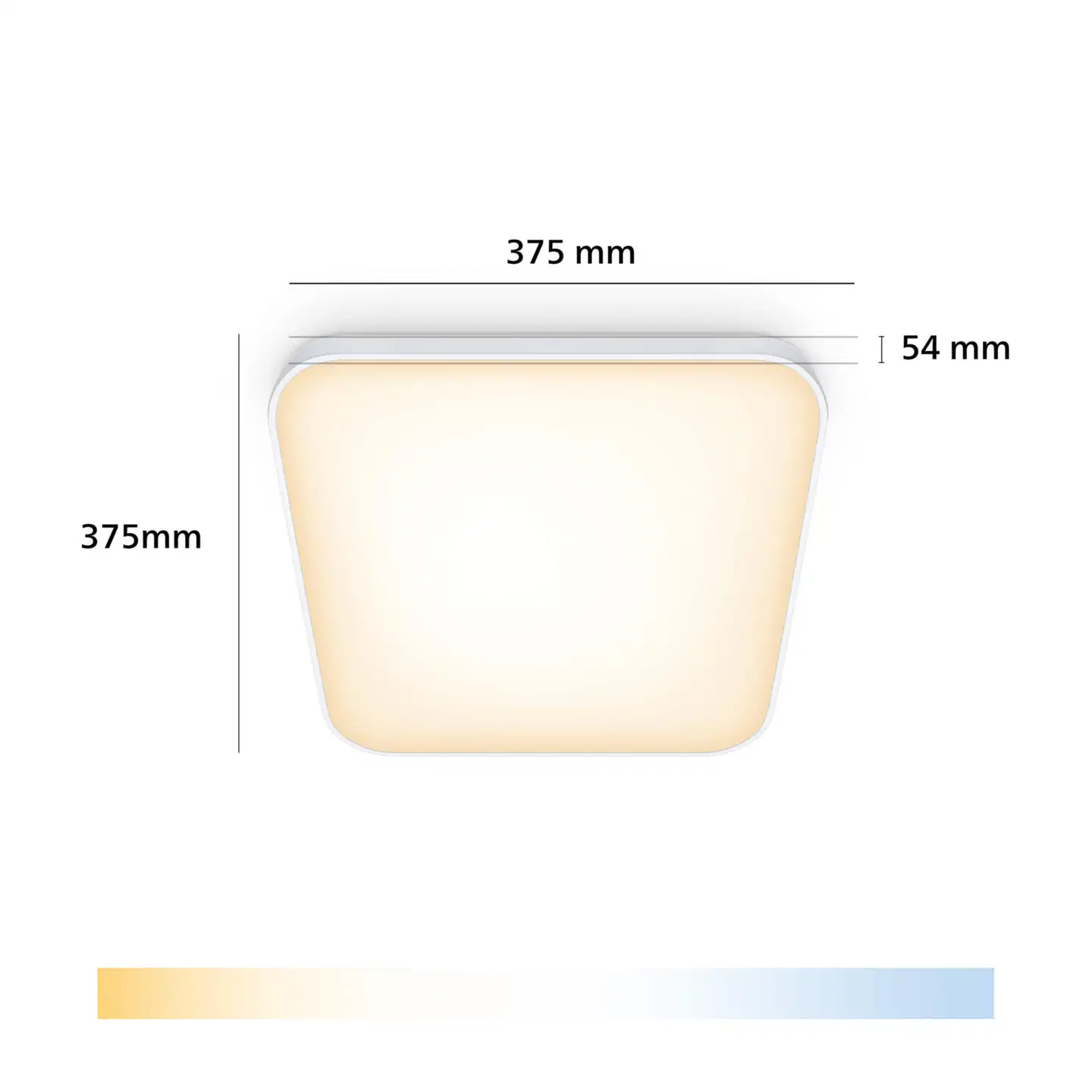 Philips Smart Lighting kattovalaisin neliö 24W  valkoinen säädettävä kaukosäätimellä - 2