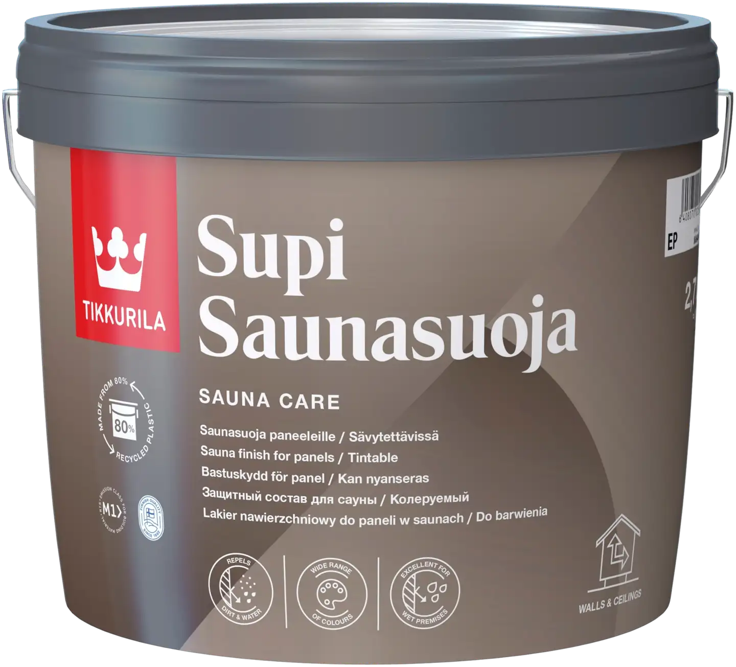 Tikkurila saunasuoja Supi 2,7 l EP sävytettävissä puolihimmeä