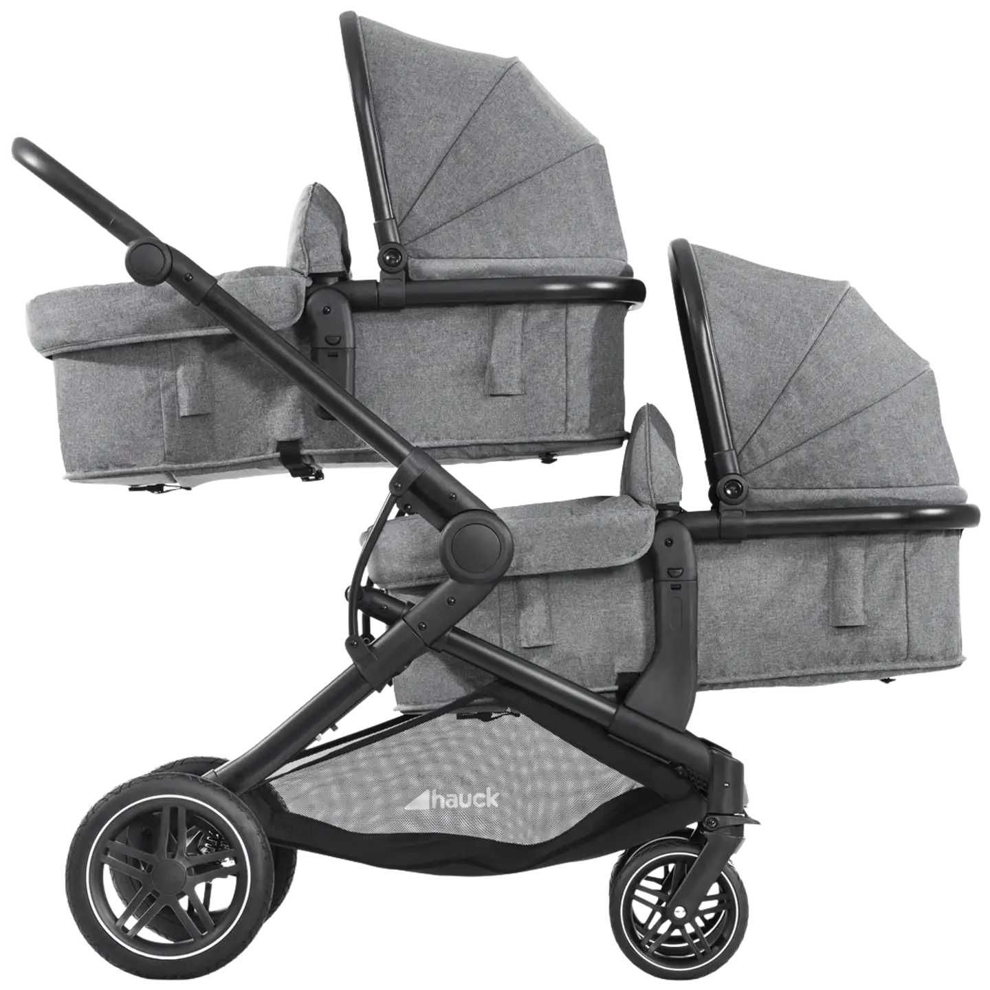Hauck tuplarattaat Atlantic Twin harmaa - 2