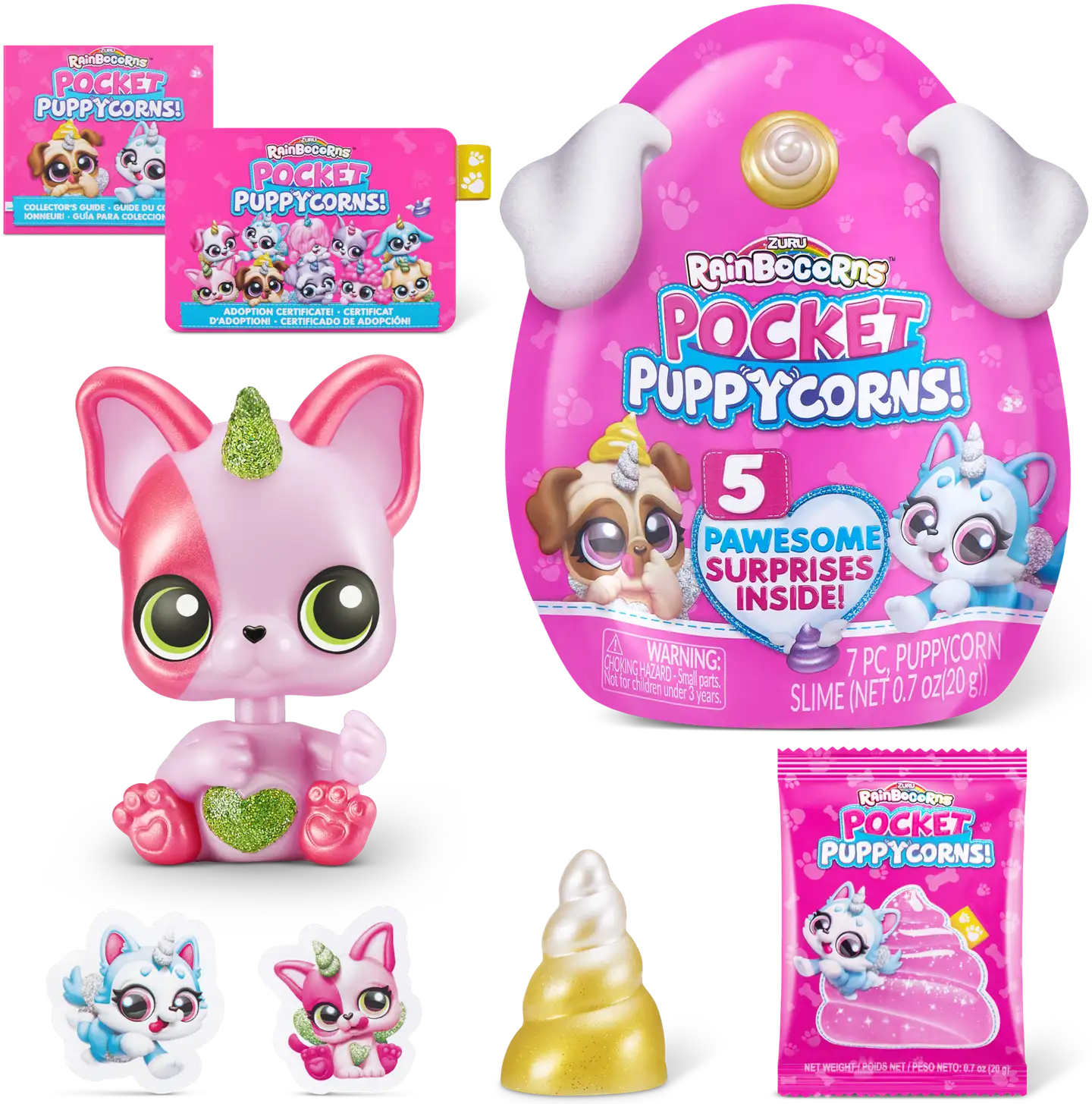 Rainbocorns koira Pocket Puppycorn Bobble Head, erilaisia - 8