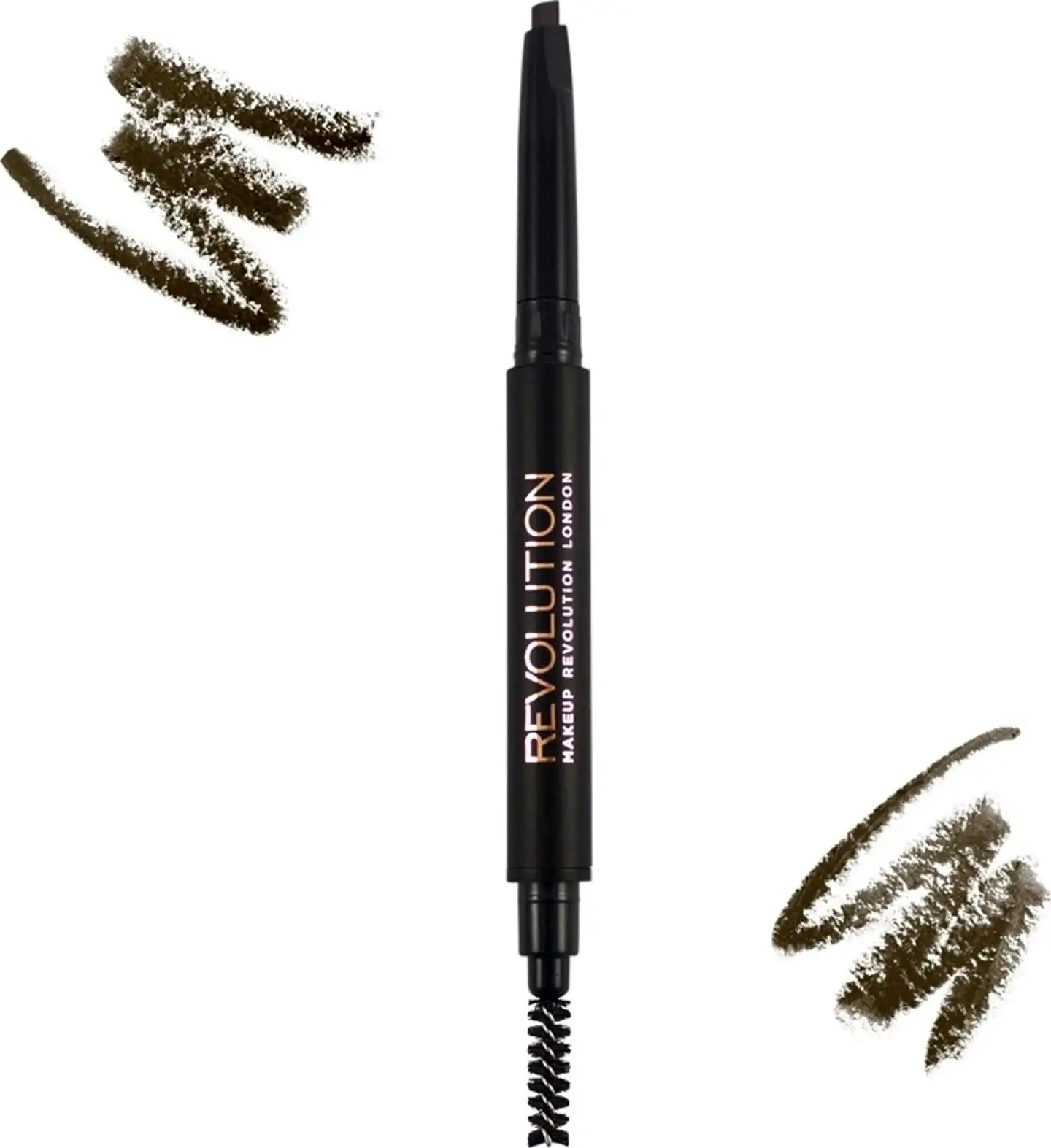 Makeup Revolution Duo Brow Pencil Medium Brown kulmakynä - 2