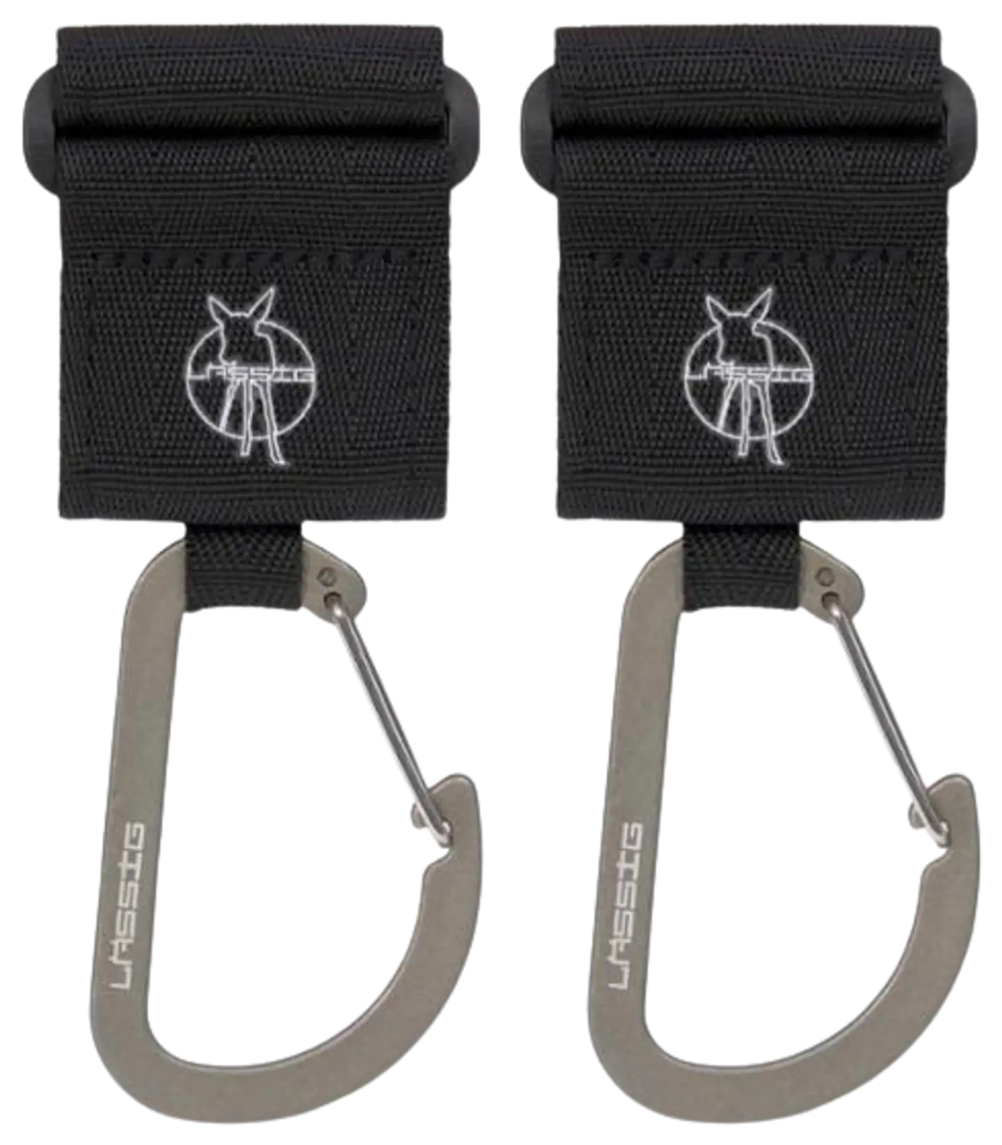 Lässig kassikoukut Hooks musta 2 kpl - 1