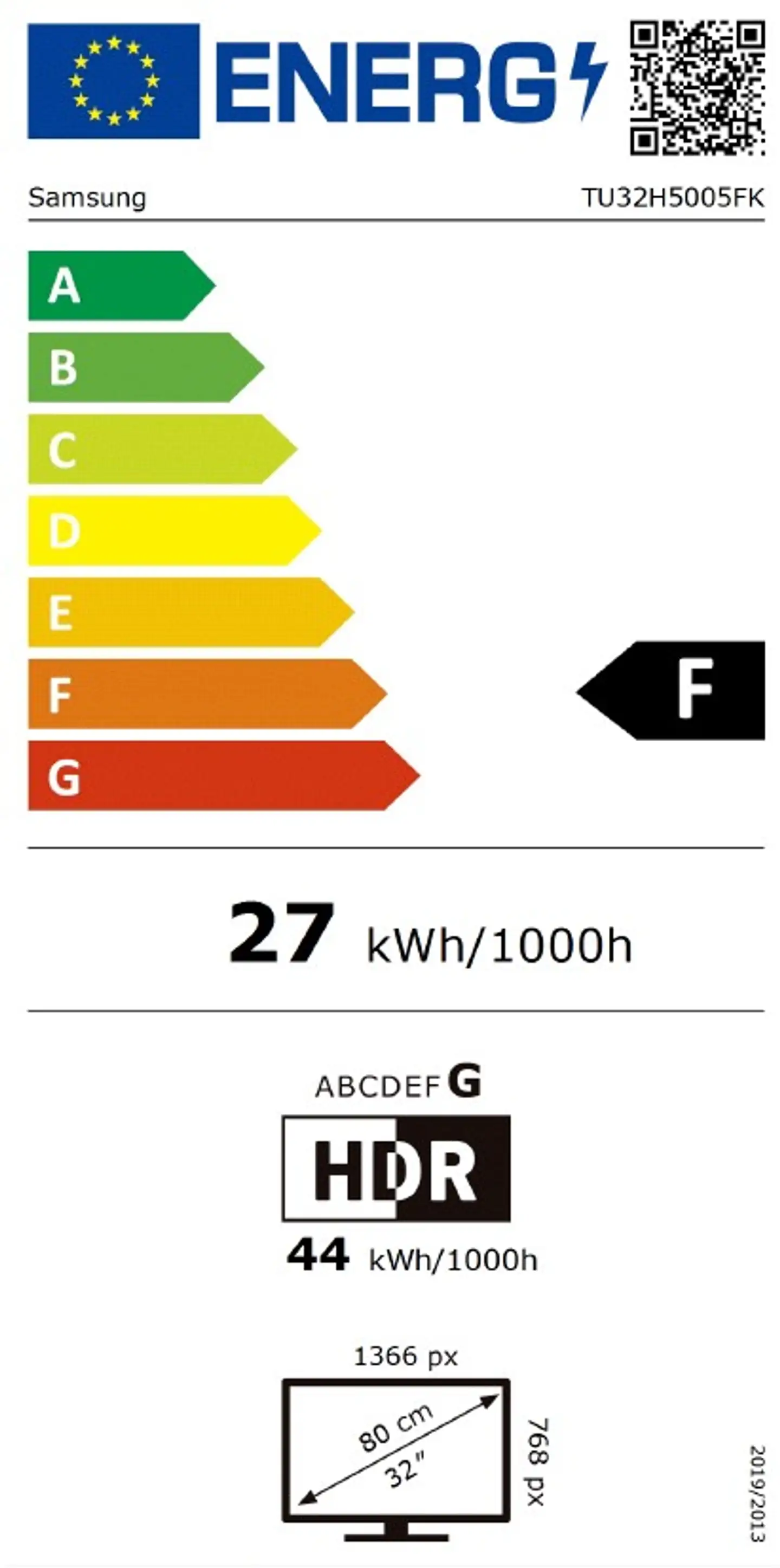 Samsung 32" HD Ready Smart LED TV TU32H5005F - 6