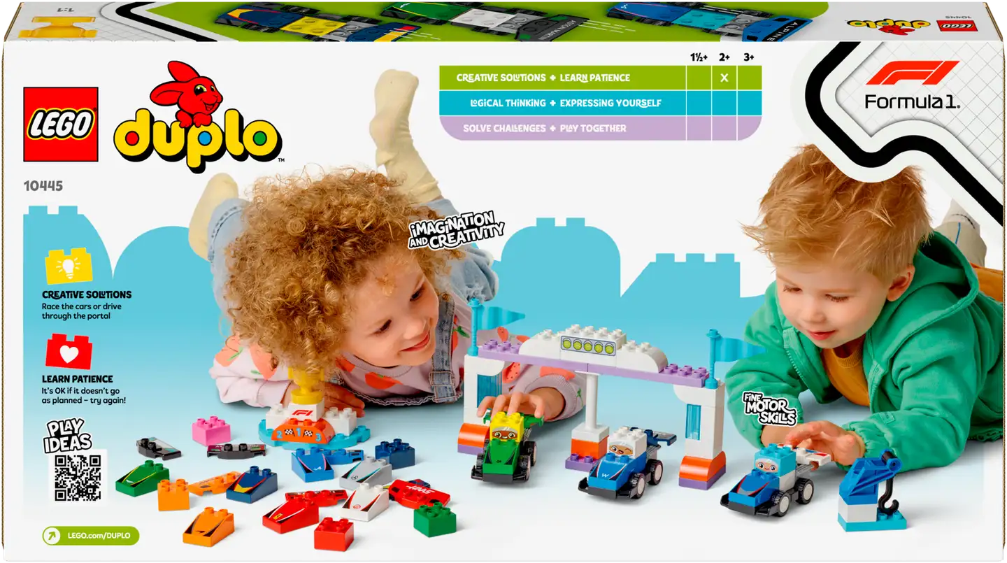 LEGO® DUPLO® Town 10445 F1®-tiimin kilpa-autot ja kuljettajat koko perheen iloksi - 3