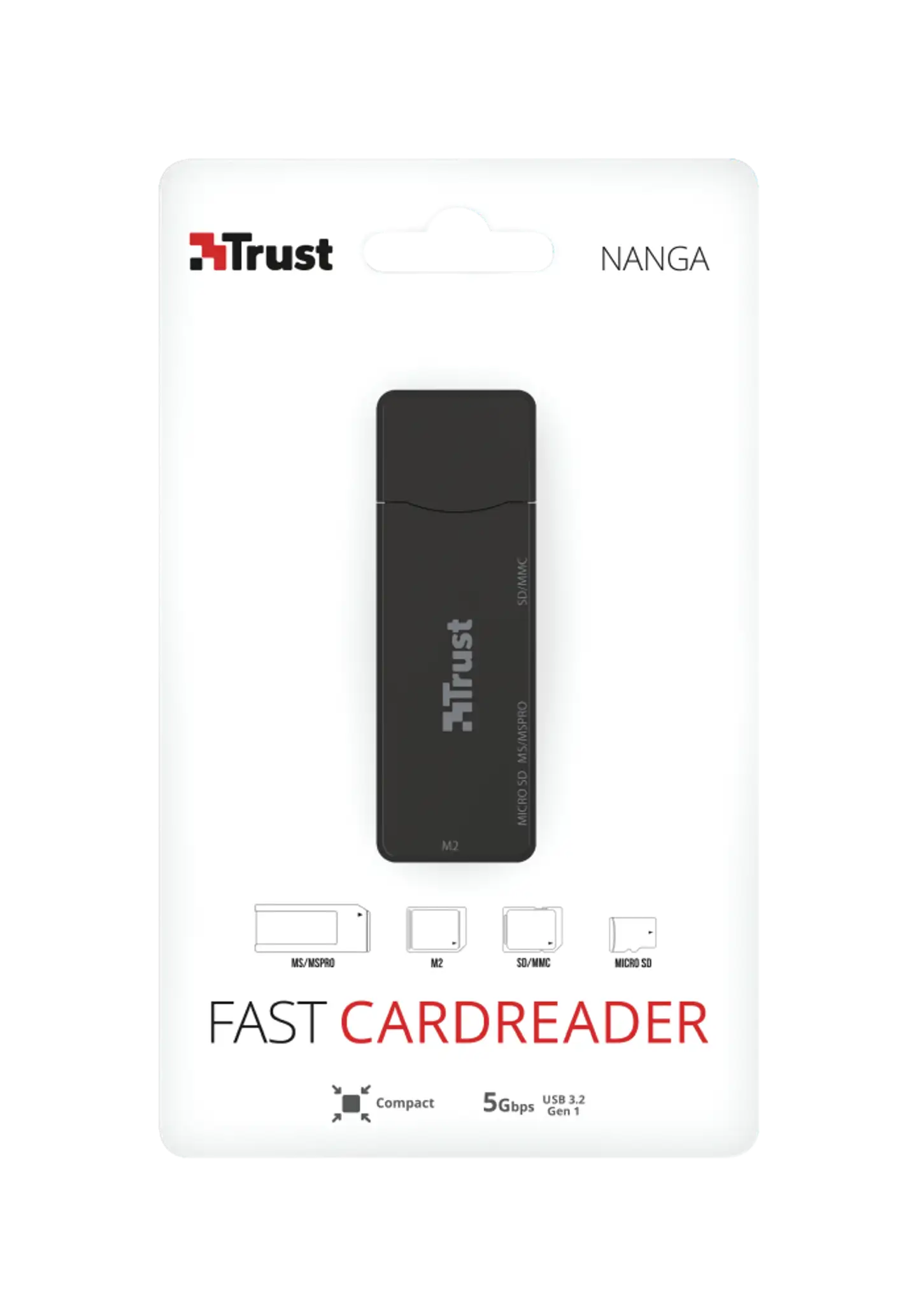 Trust Kortinlukija Nanga USB 3.1 - 4