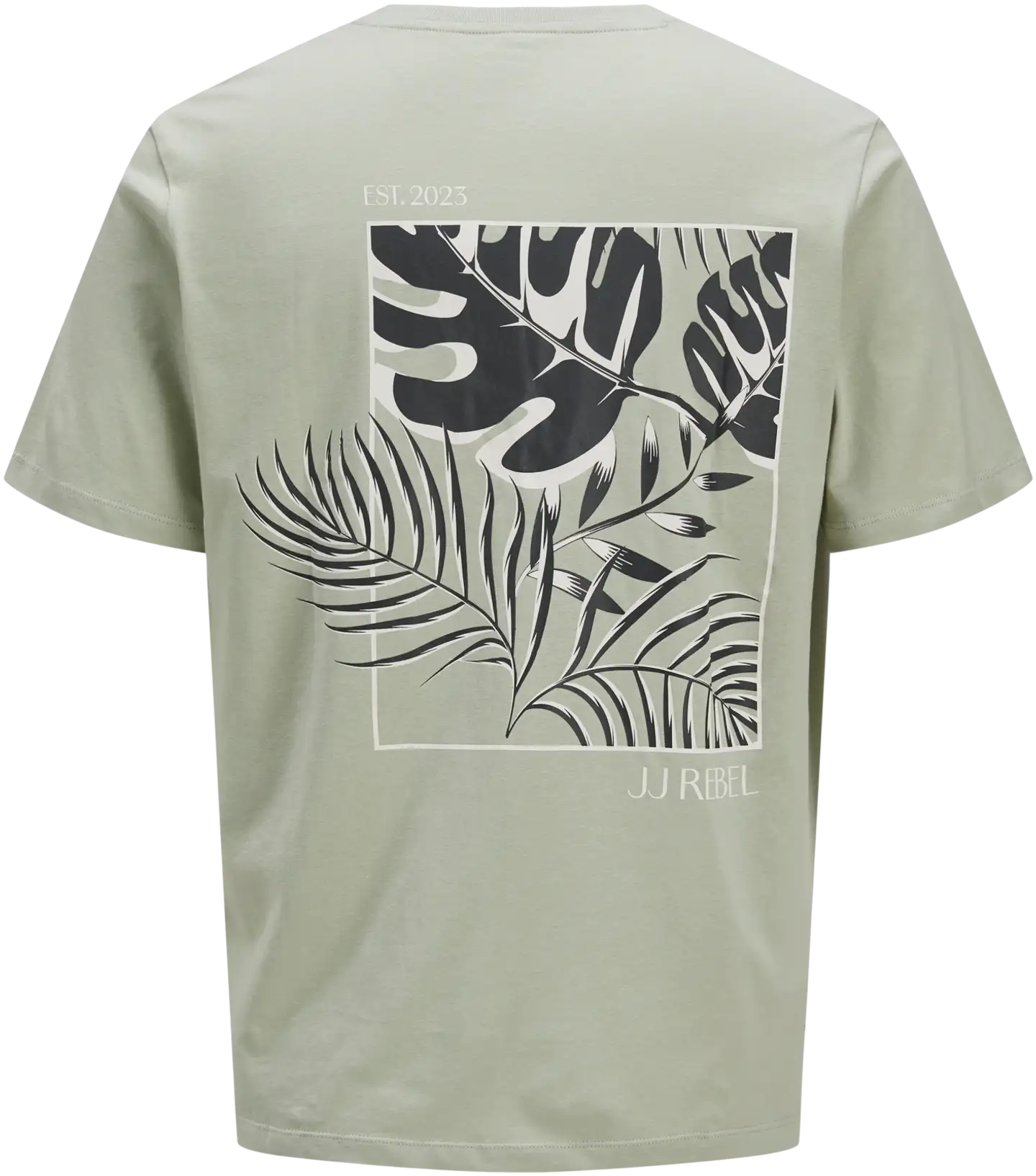 JJ Rebel miesten t-paita selkäprintti JREBBLOOM - desert sage - 2