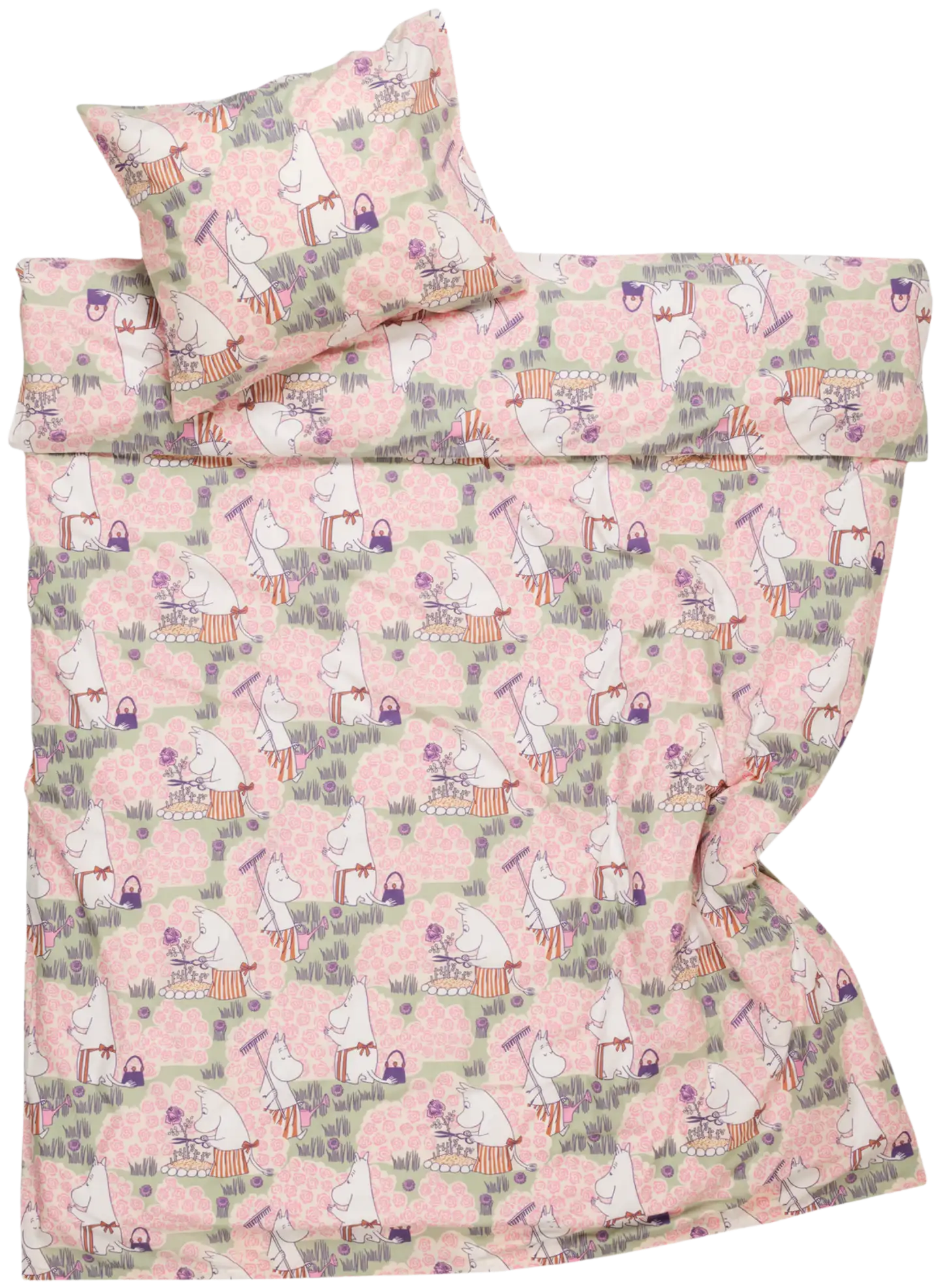 Moomin Arabia  Muumi p.lak.set. 150x210 Ruusutarha GOTS
