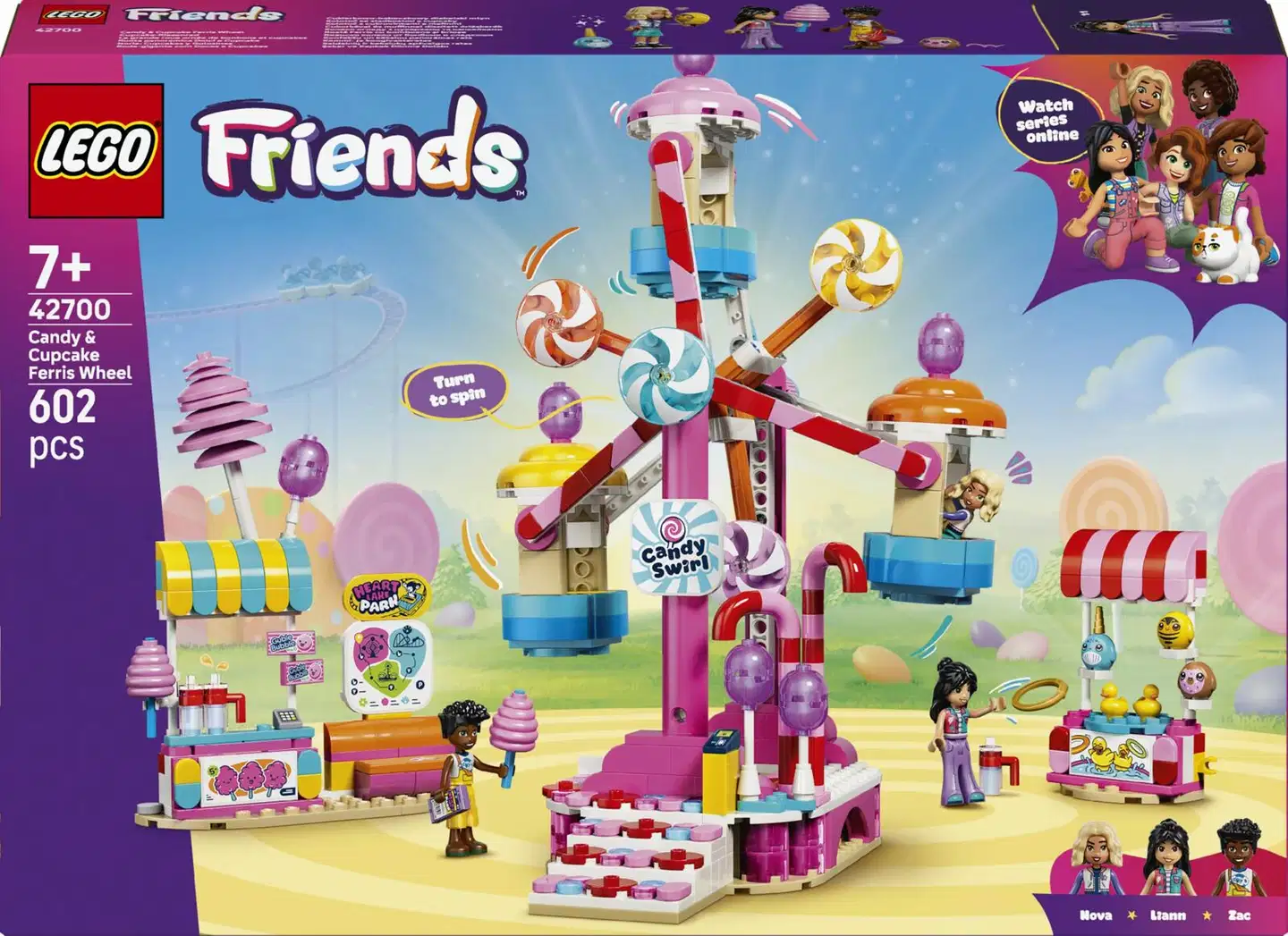 LEGO® Friends 42700 Karkkien ja kuppikakkujen koristama maailmanpyörä - 3