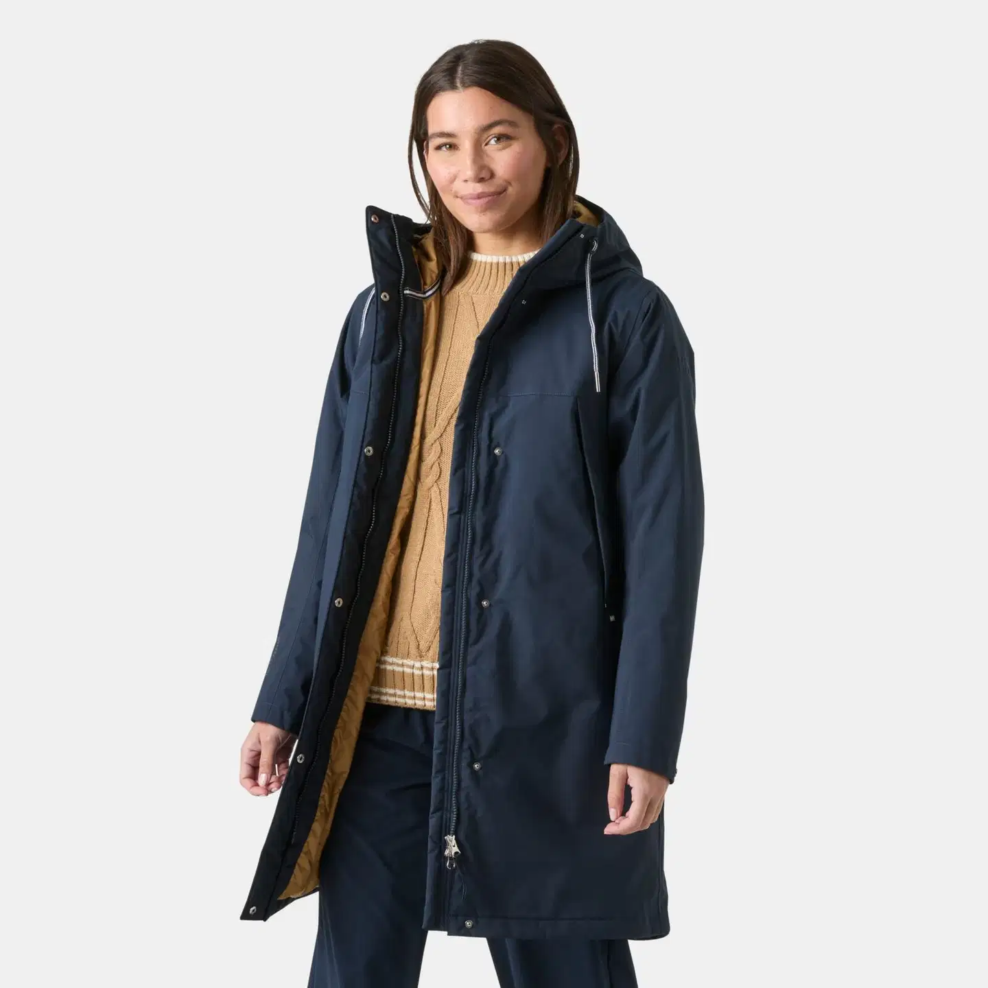 Helly Hansen naisten kevytvanu parkatakki Hvaler Ins Raincoat 54487 - Navy - 3