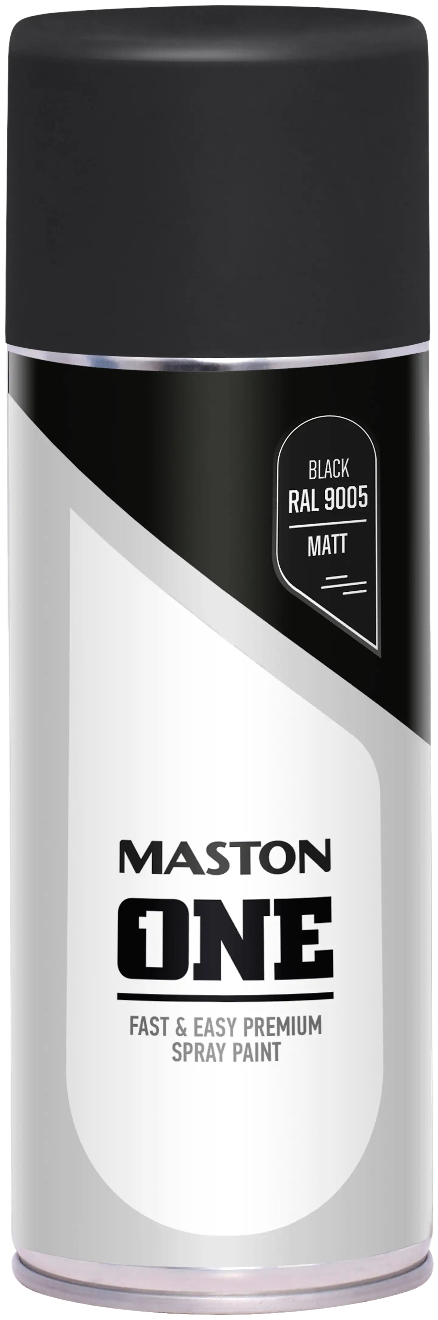 Maston spraymaali ONE 400 ml musta RAL9005 matta