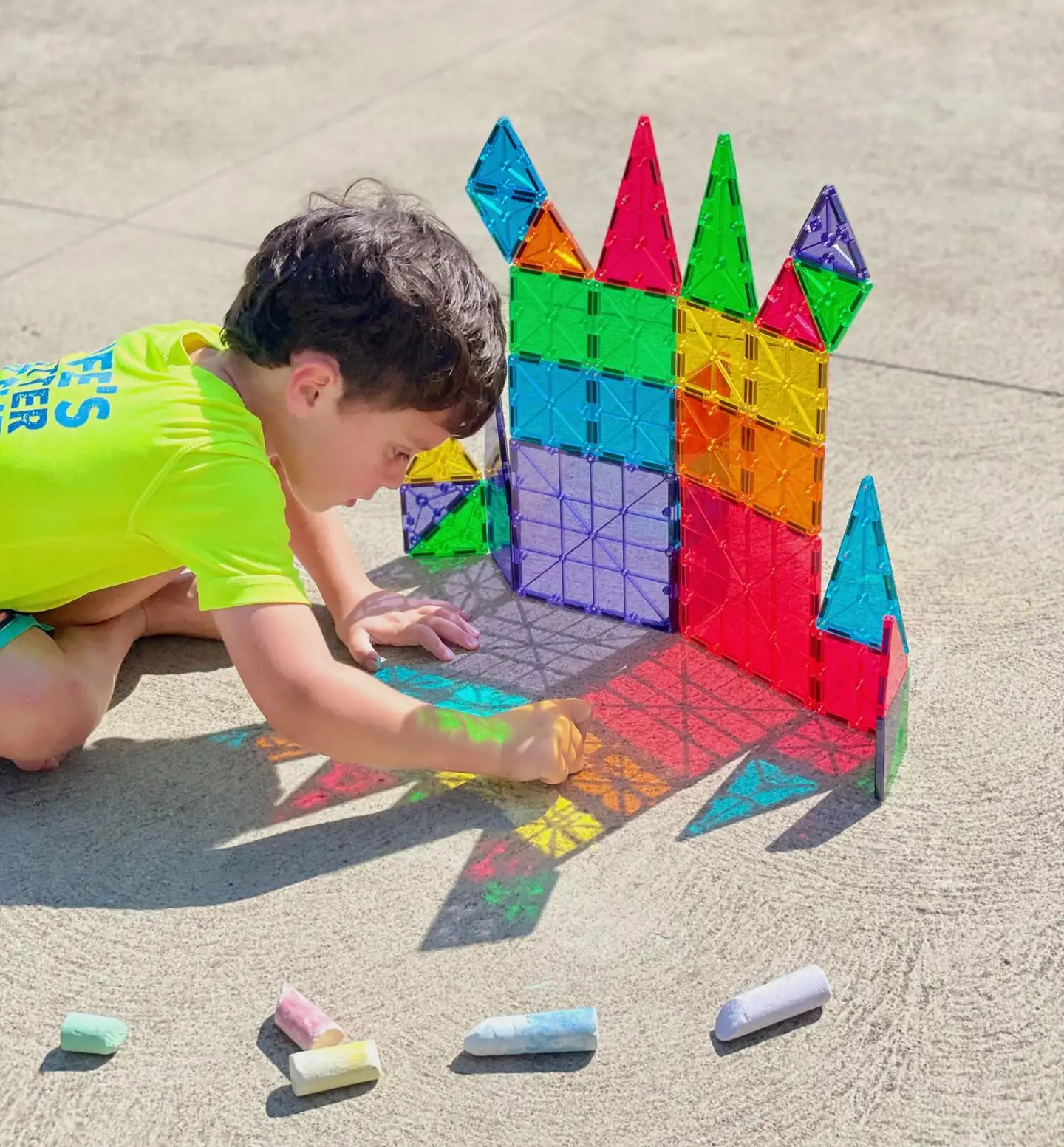 MAGNA-TILES® Clear Colours 32 osaa -magneettirakennussarja - 8