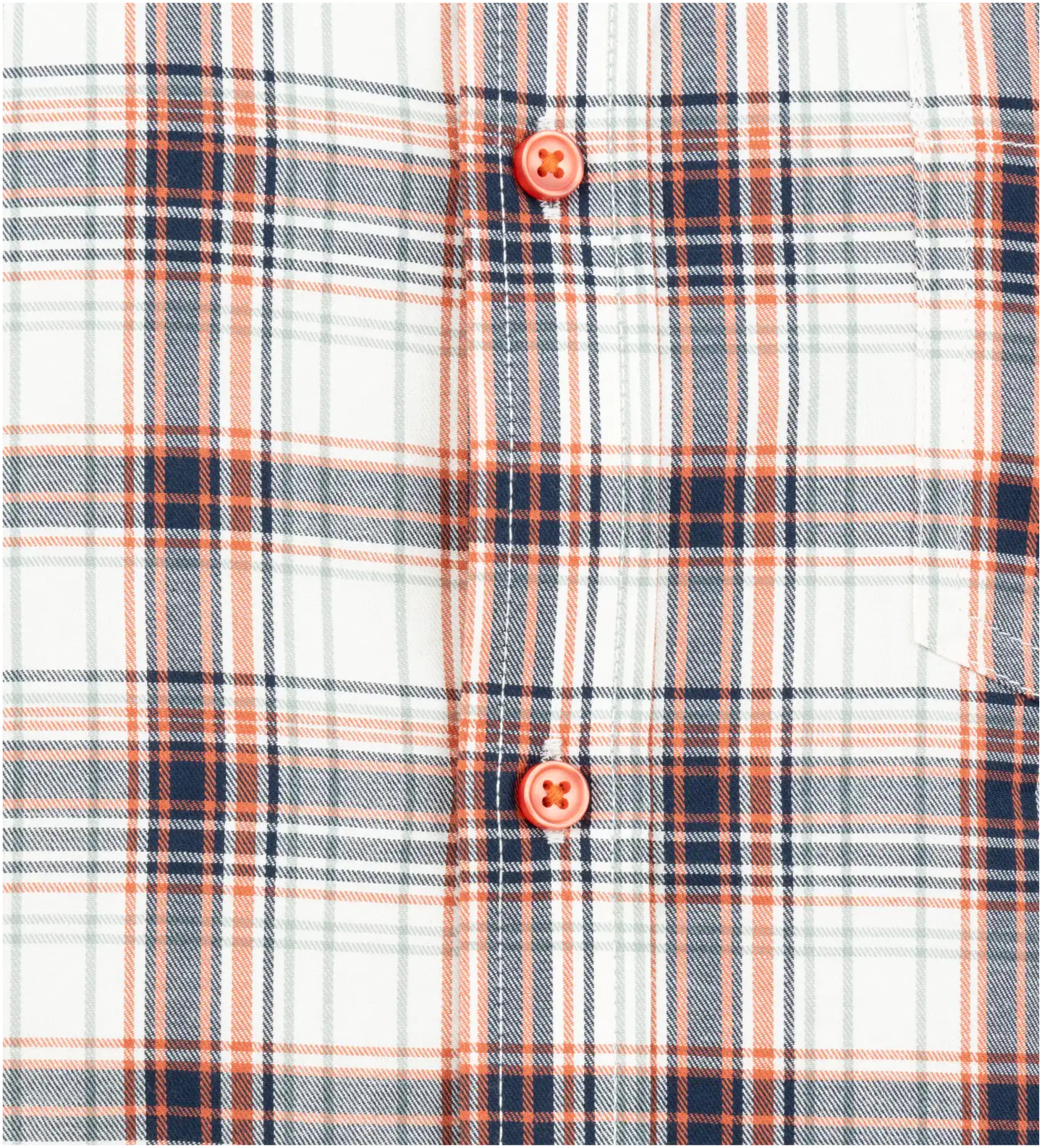 House miesten ruuduullinen kauluspaita 194H032610 - Orange check - 2
