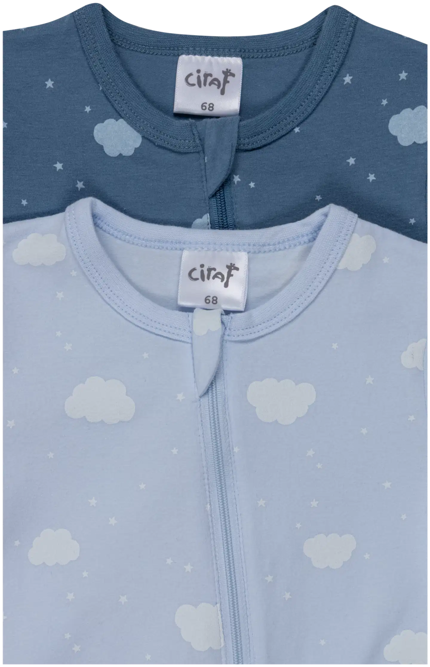 Ciraf vauvojen pyjama Hattara 250B263015 2-pack - blue clouds aop - 3