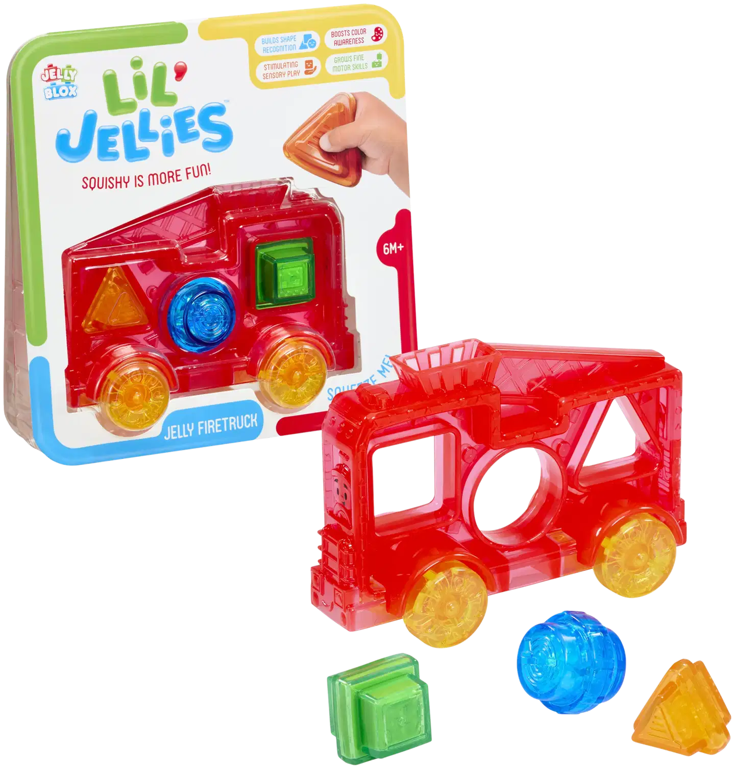Jelly Blox Lil' Jellies Jelly Fire Truck -vauvalelu - 1