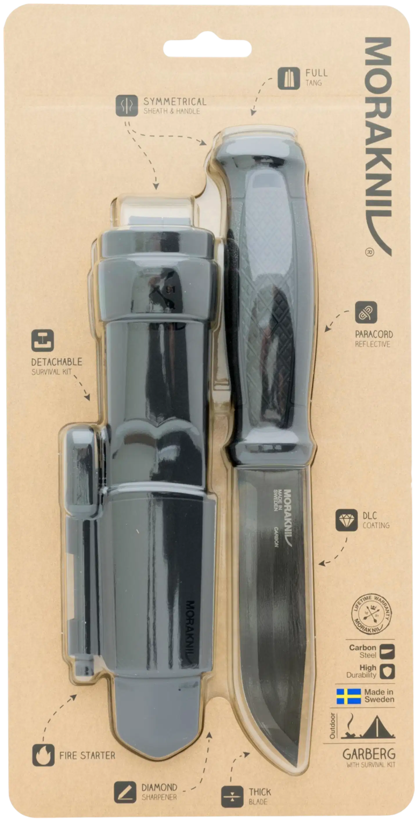 Morakniv puukko Garberg Black Carbon Survival 13915 - 4