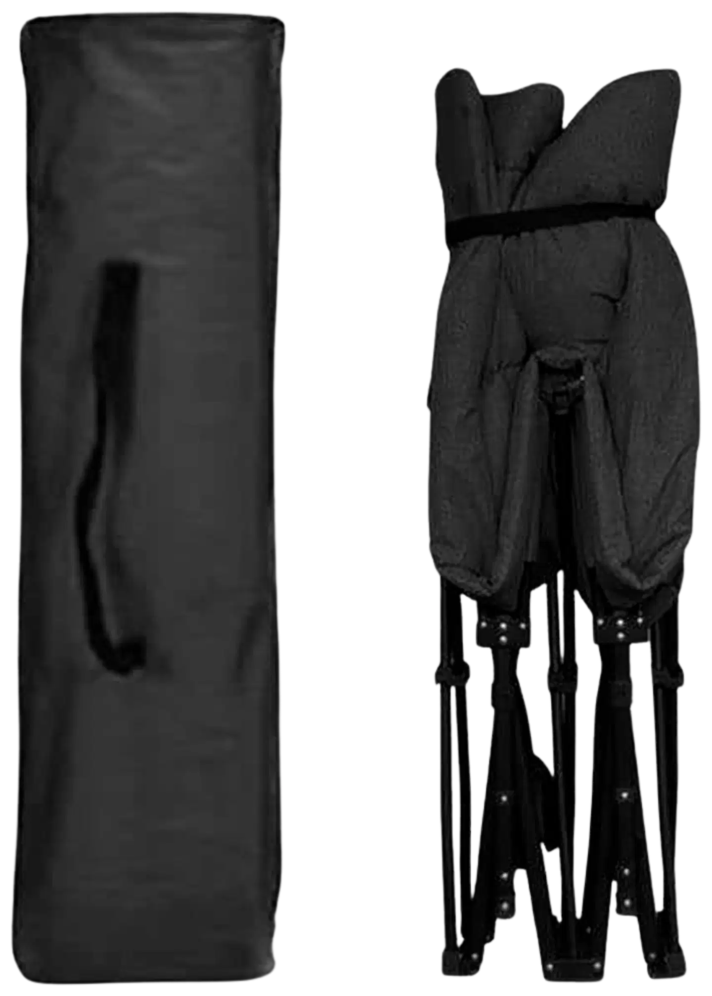 Nordcore retkisänky premium, musta - 190x68x40cm - max 200kg - 2