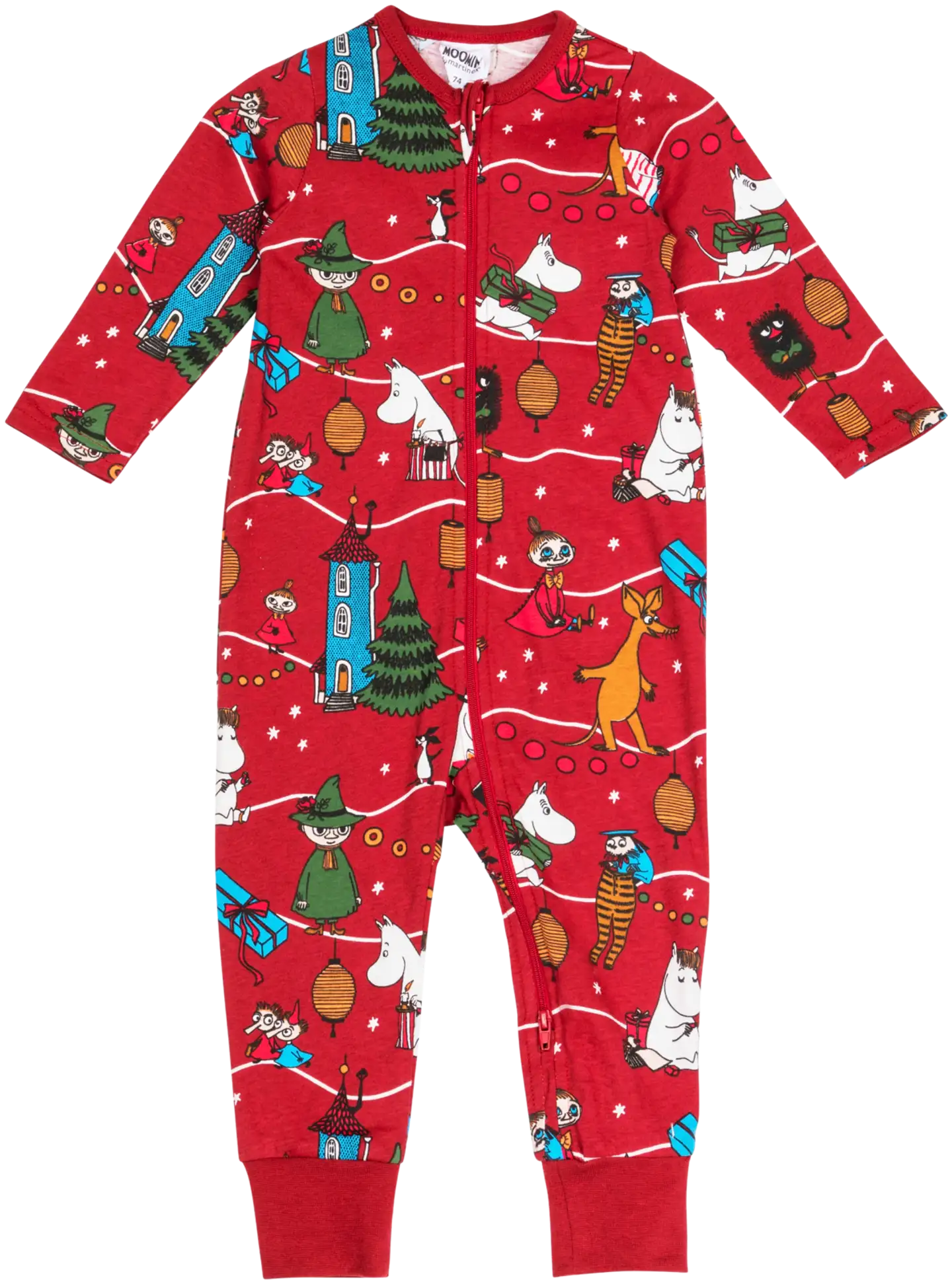 Martinex Muumi vauvojen pyjama Juhla 586368 - Punainen