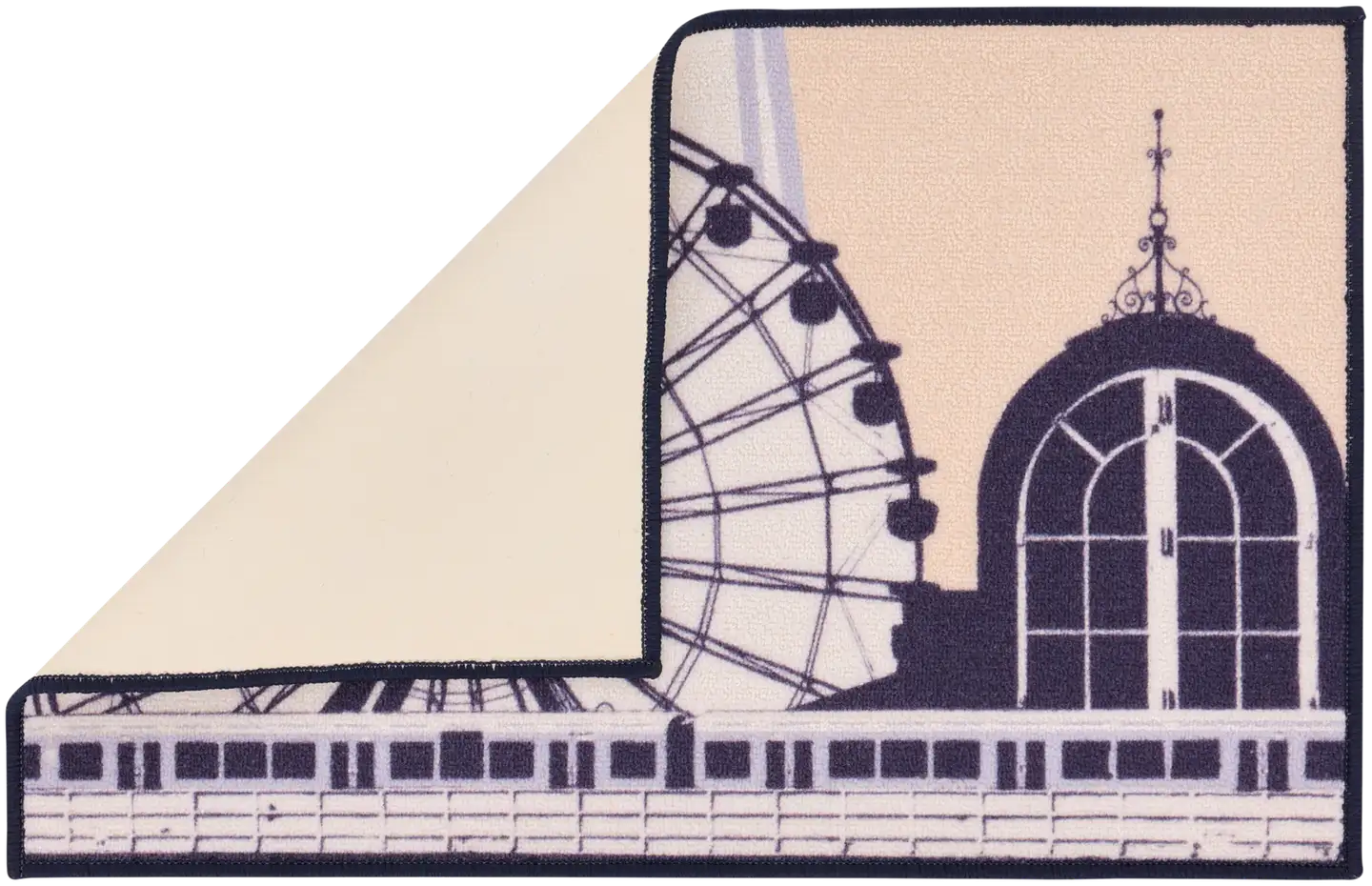 Vallila kynnysmatto Helsinki 50x80 cm beigeblue - 2