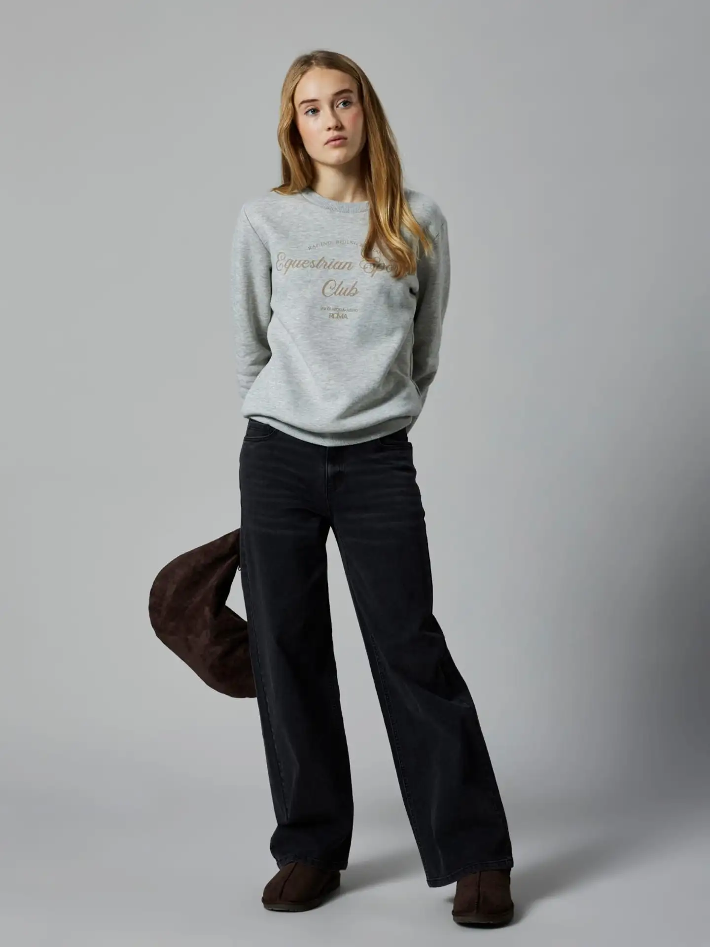 LMTD lasten collegepaita - Light Grey melange - 5