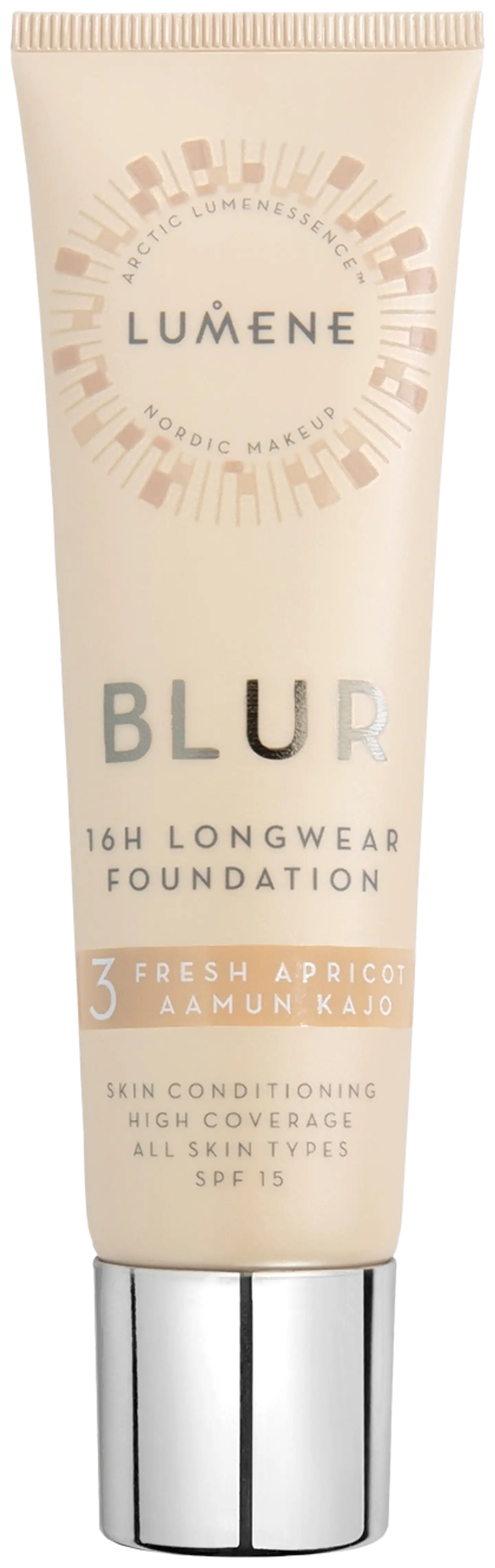 Lumene Blur Pitkäkestoinen meikkivoide SK15 3 Aamun kajo 30ml - 1